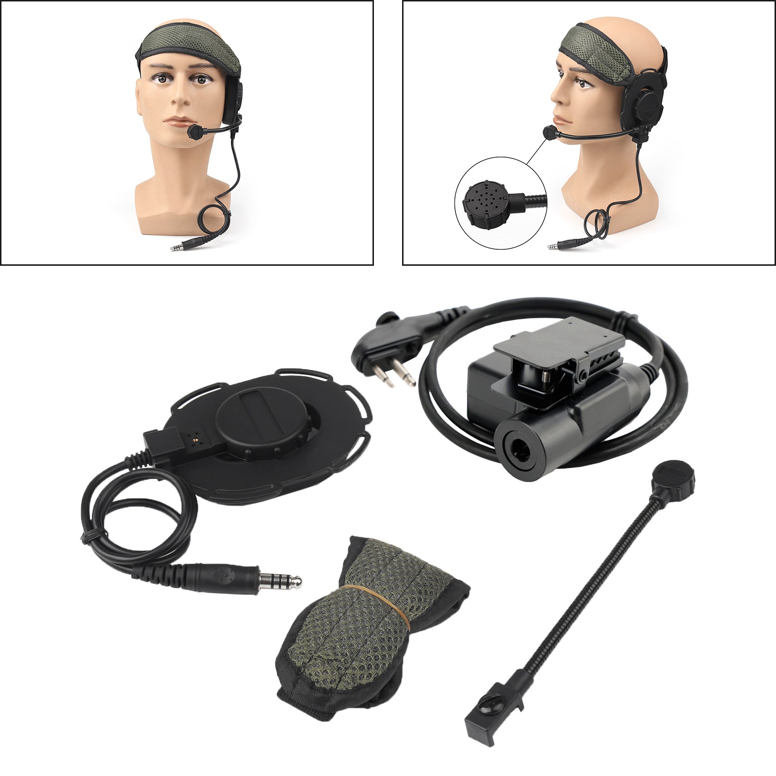 Z Tactical HD03 Bowman Elite II Headset For Hytera HYT PD56 TC-508 TC-510 TC-518