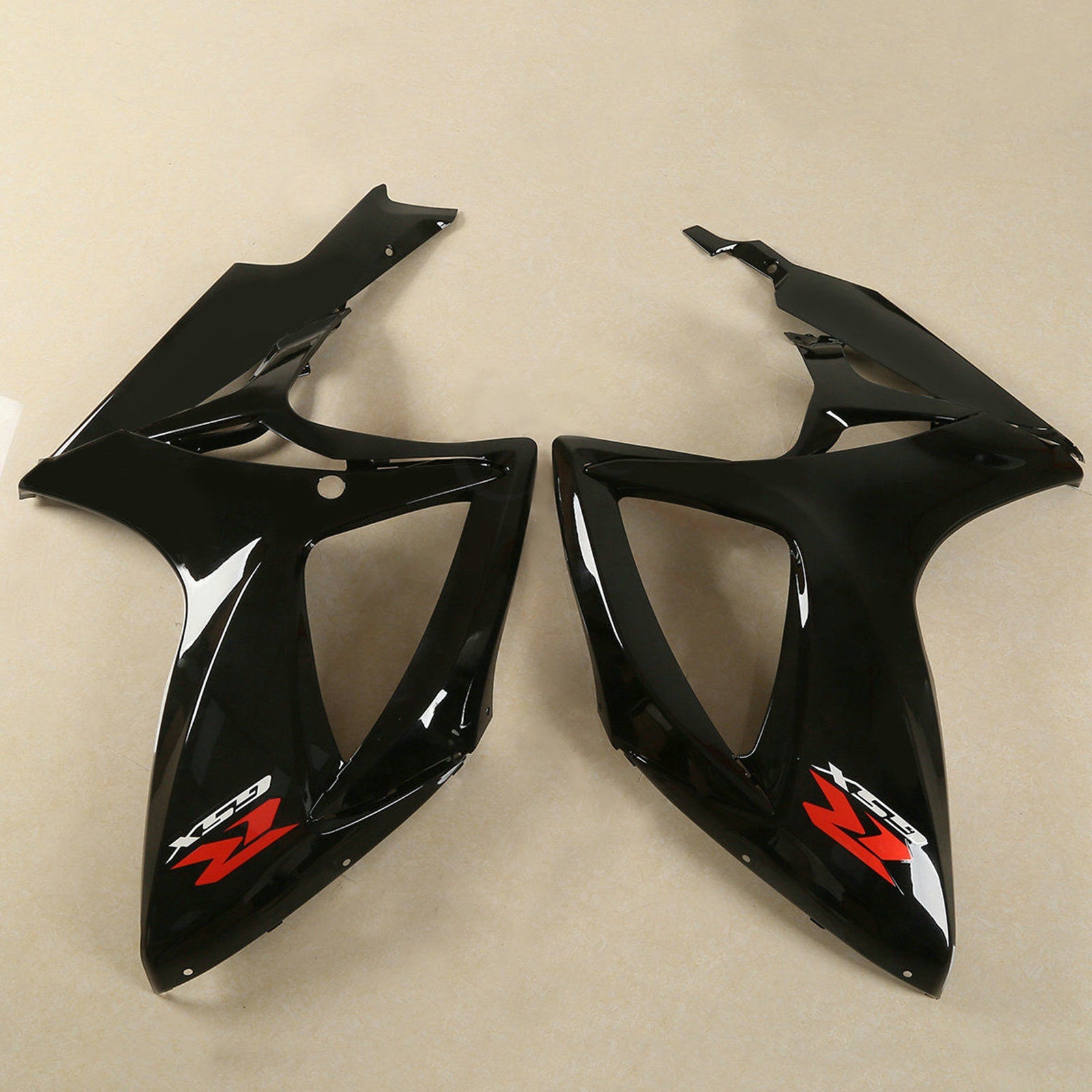 2006-2007 Suzuki GSXR 600 750 Black INJECTION Fairing Bodywork Kit