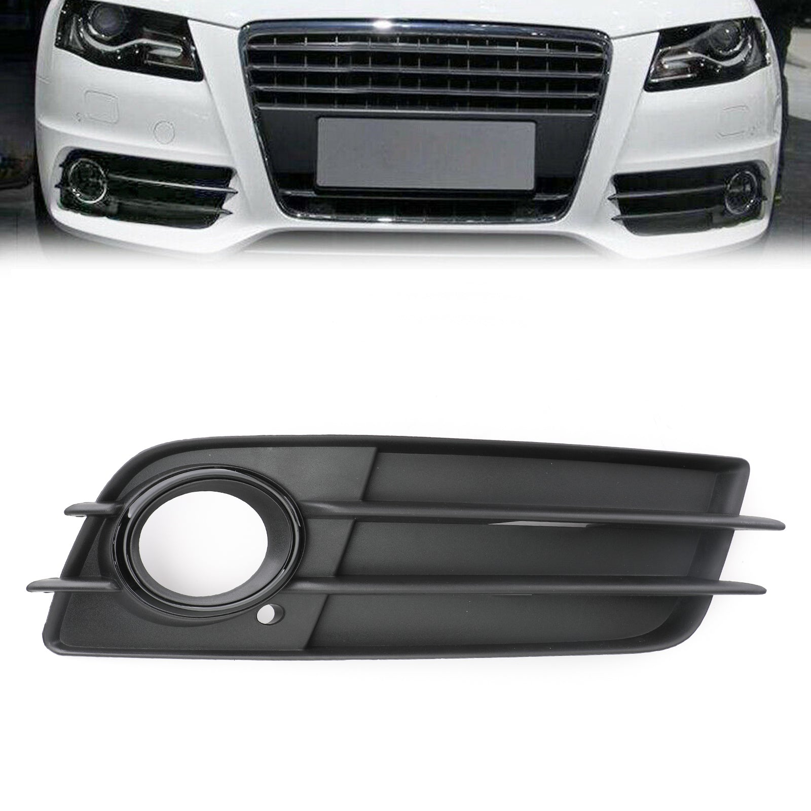 2008-2012 Audi A4 S-LINE S4 rechterbumper zwart mistlamproosterafdekking 8K0807682C algemeen