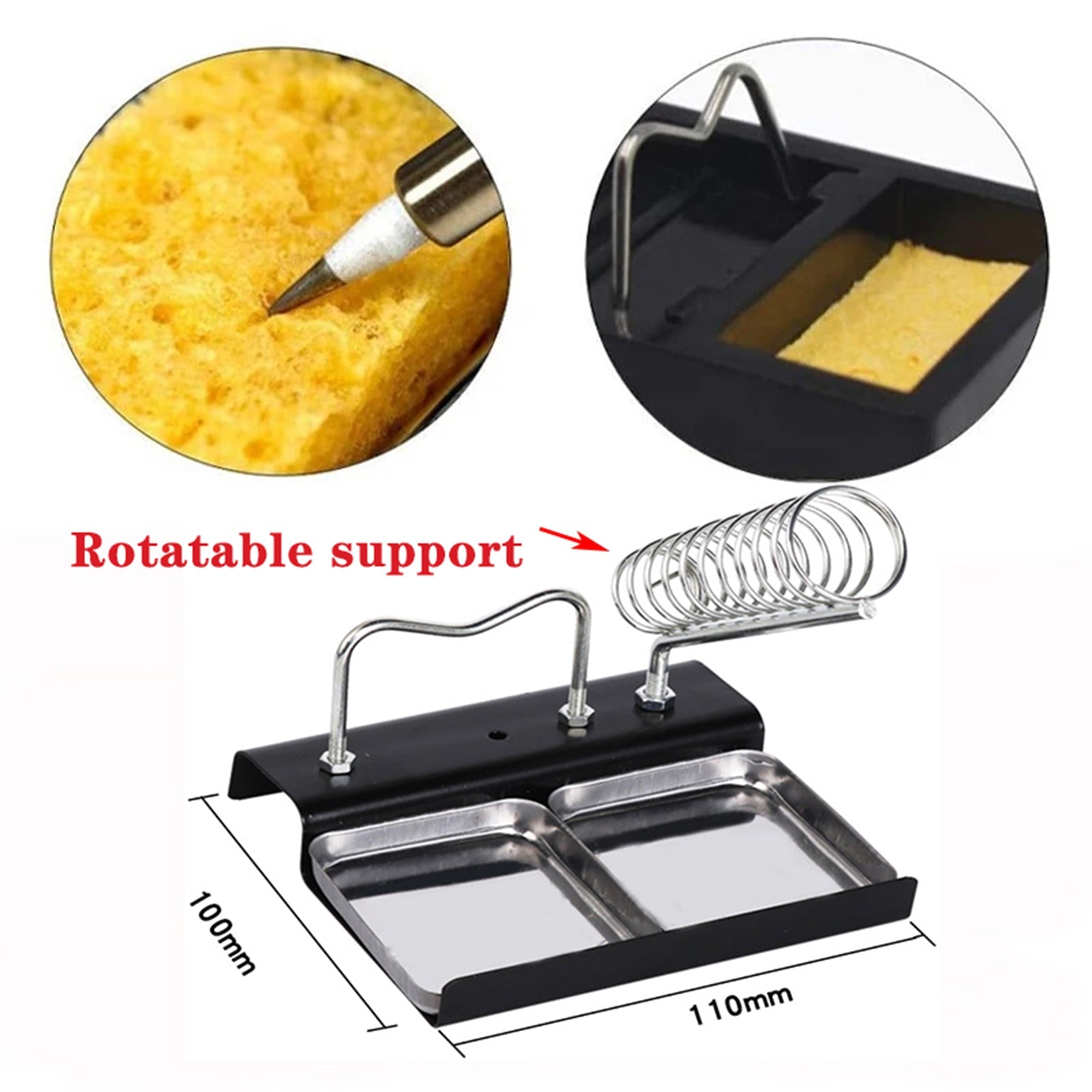 65W Mini Hot Plate PCB Board Lodding LCD Display Loddevarmestasjon