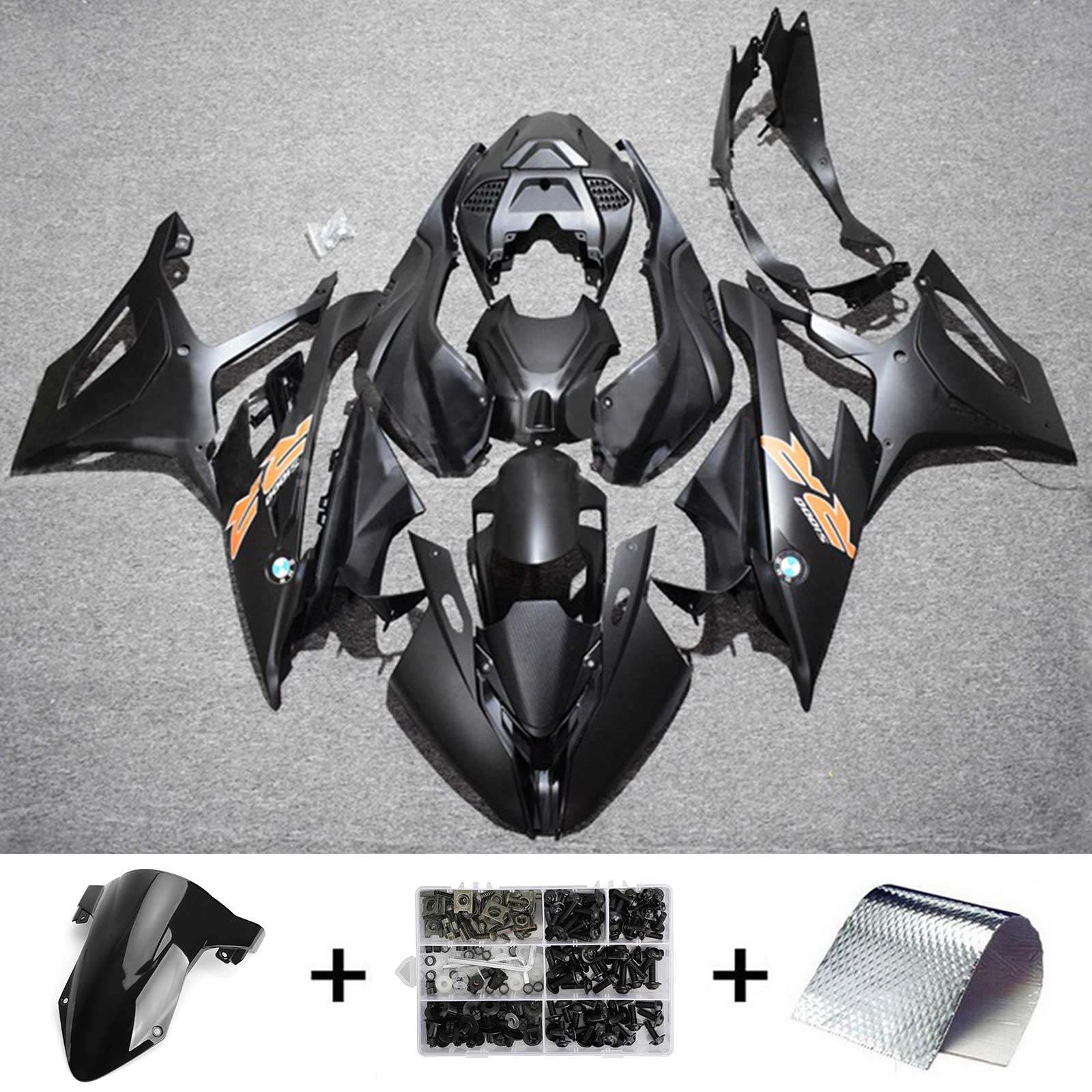 2019-2022 BMW S1000RR Amotopart Injection Fairing Kit Karosseri Plast ABS #111