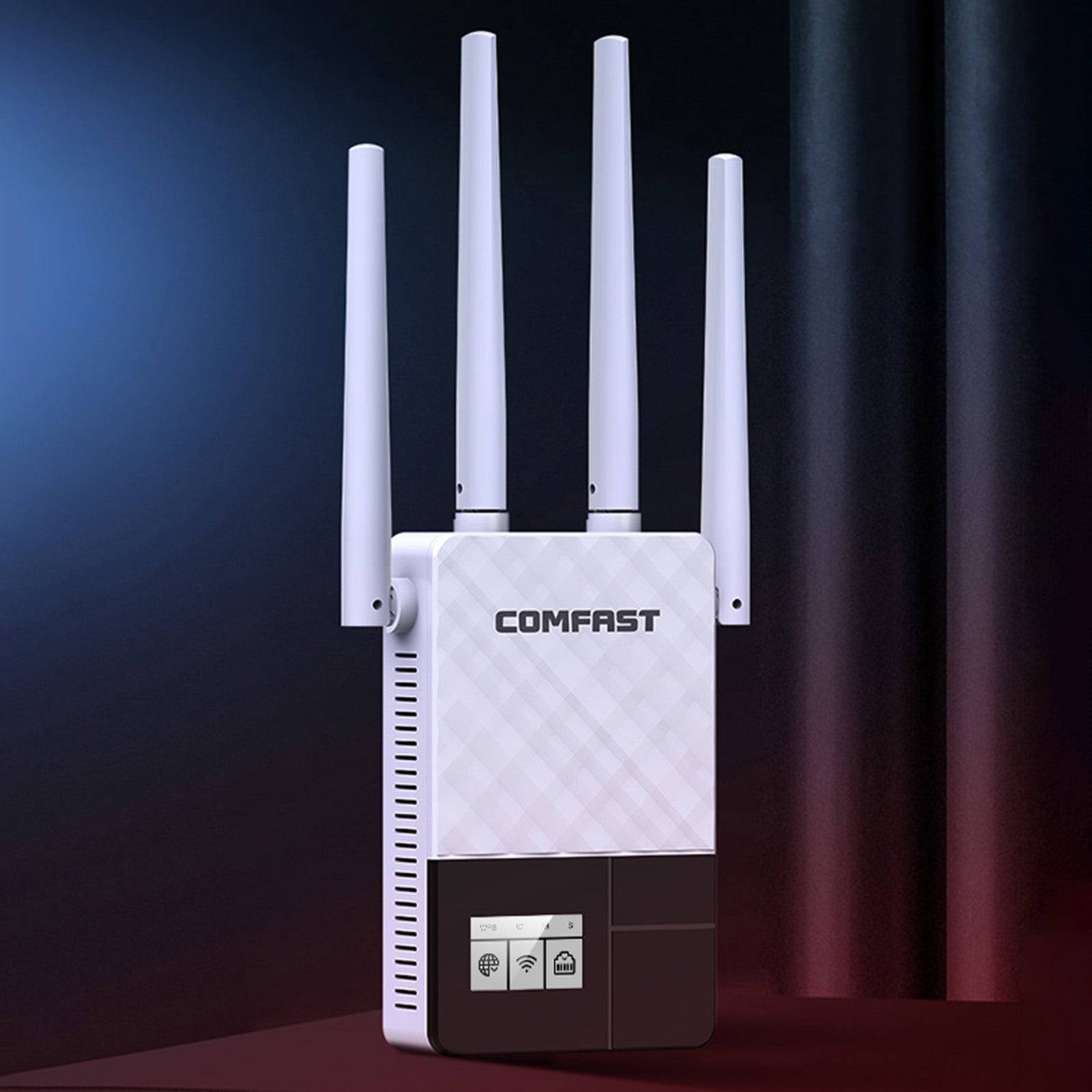 Dual Band 2.4G 5G WiFi Extender Signaalversterker WiFi Booster 1200Mbps UK Plug