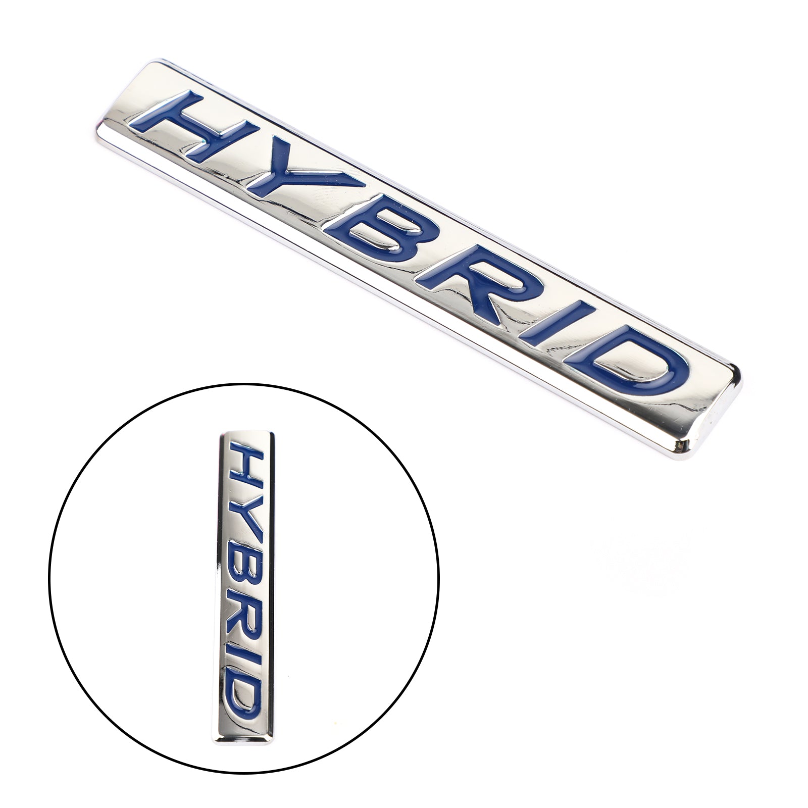 1PC 3D HYBRID Words Car Sticker Metal Emblem Rear Car Trunk Badge Generic