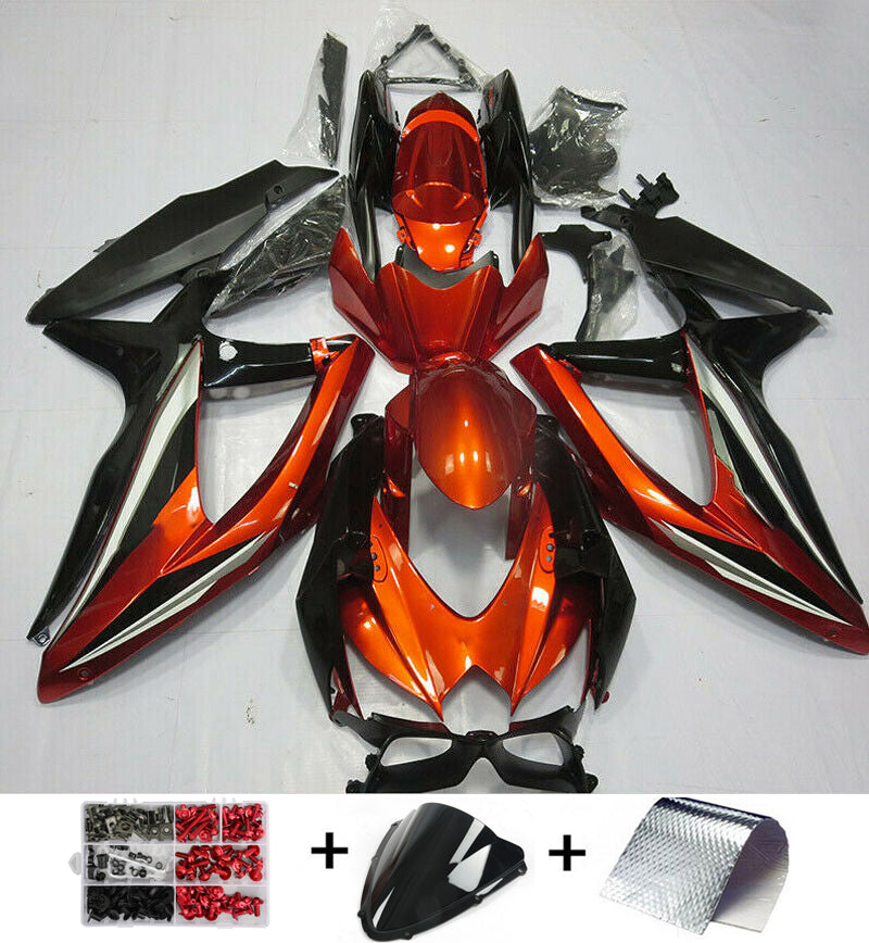 2008-2010 Suzuki GSXR600/750 Fairing Orange Kit