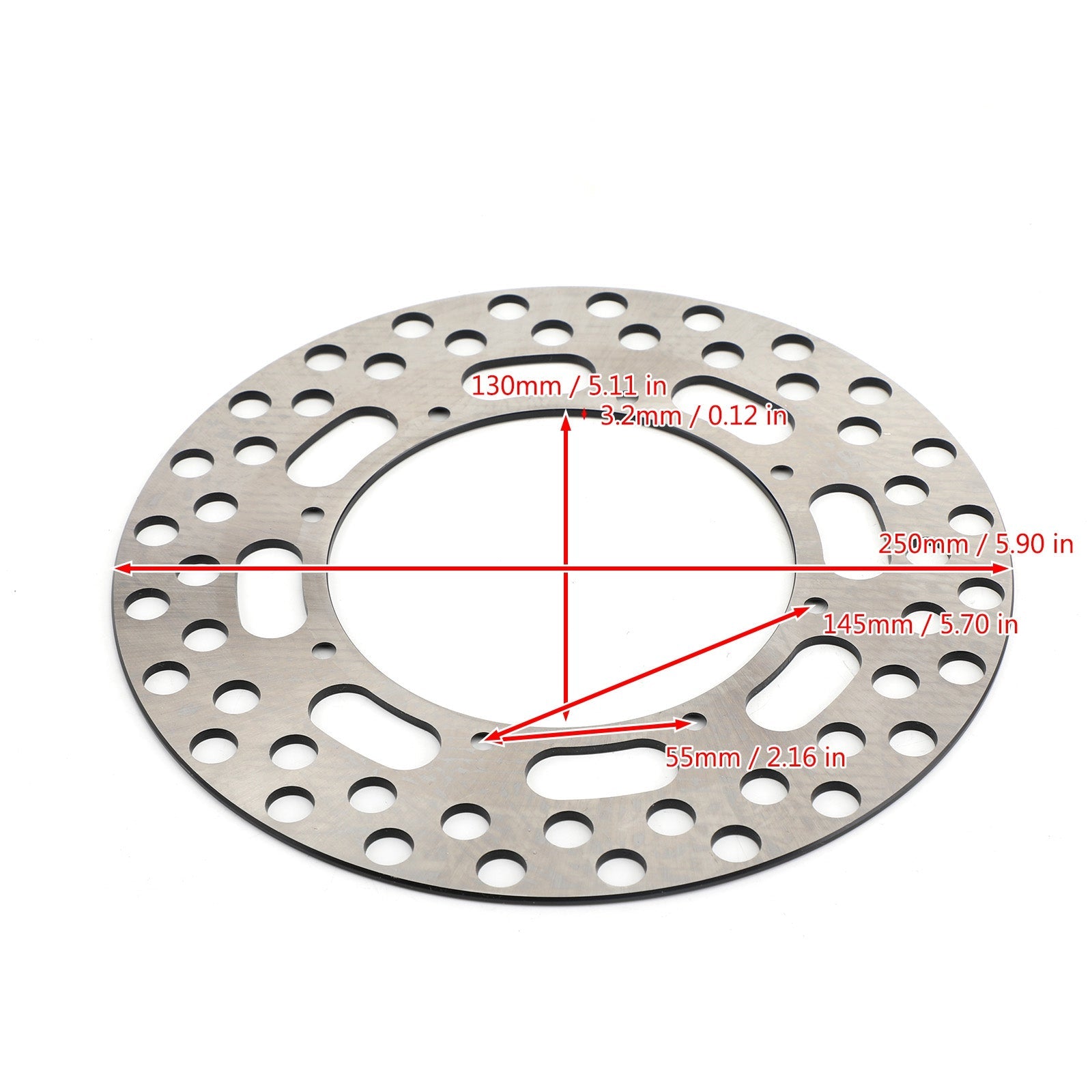 Front Brake Disc Rotor for Kawasaki KDX200 KDX200SR KX125 KX250 KX500 1985-1994 Generic