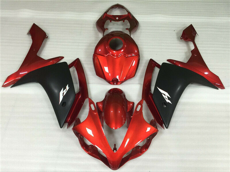 ABS-injeksjonsplastikksett Fairing Fit Yamaha YZF R1 2007-2008 Orange Generic