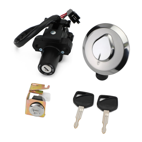 Contactslot Brandstof Gas Cap Seat Lock Set Sleutels Voor Honda XL125V Varadero 01-06 Generiek