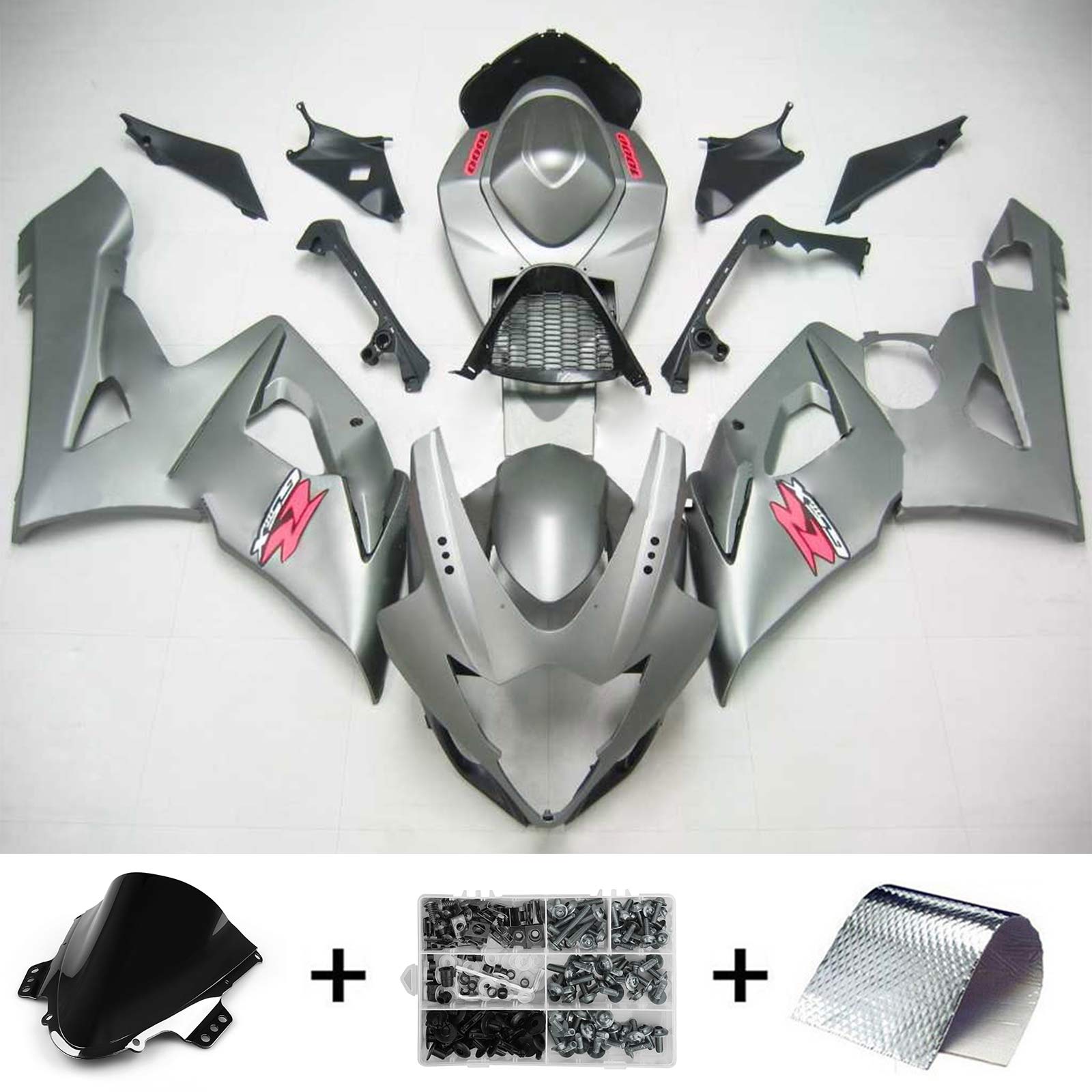 2005-2006 Suzuki GSXR1000 K5 Amotopart Injectiekuipset Carrosserie Kunststof ABS #112