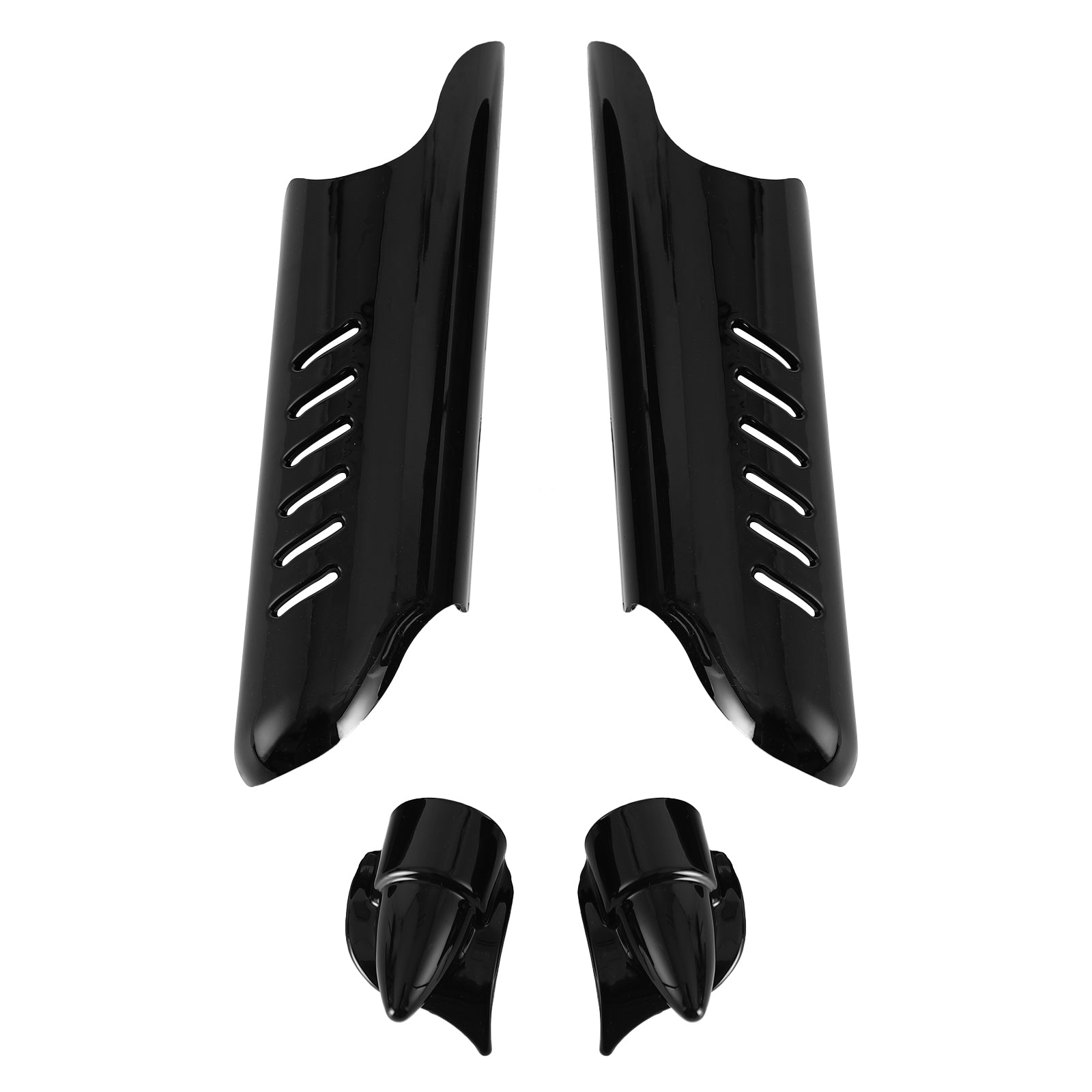 Fork Lower Leg Deflectors Shield Cover For Touring Electra Glide FLHT 2000-2013 Generic