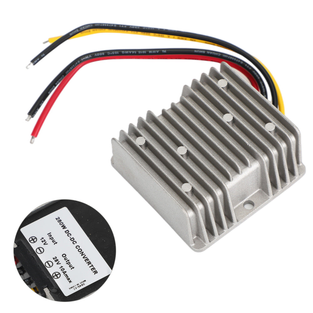 Areyourshop DC Converter Regulator 12V til 28V 280W Strømforsyning Step up Module Vanntett