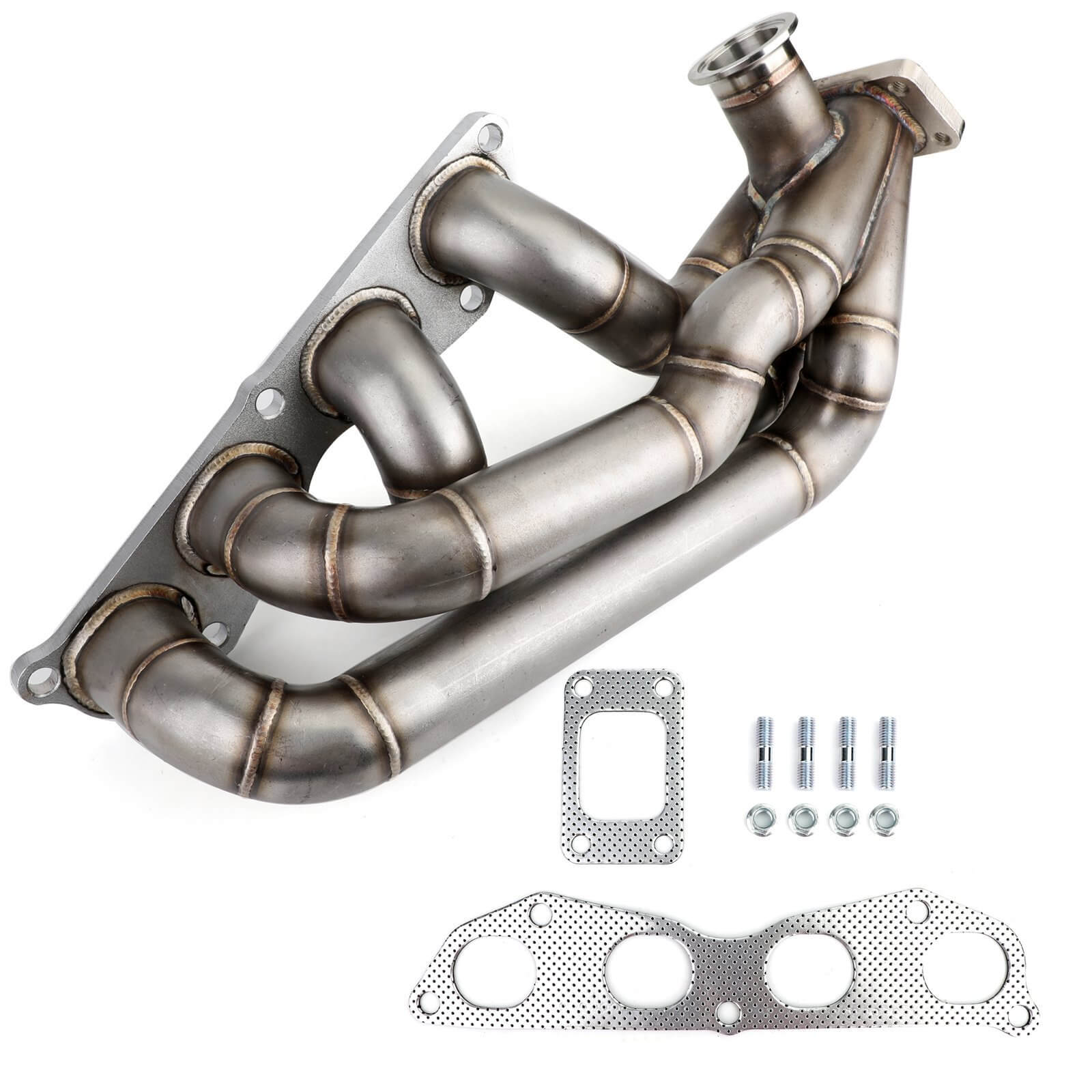 K20 K24 Exhaust Pipe V2 Turbo Manifold T3 Fit 1992-2000 Civic 1994-2001 Integra