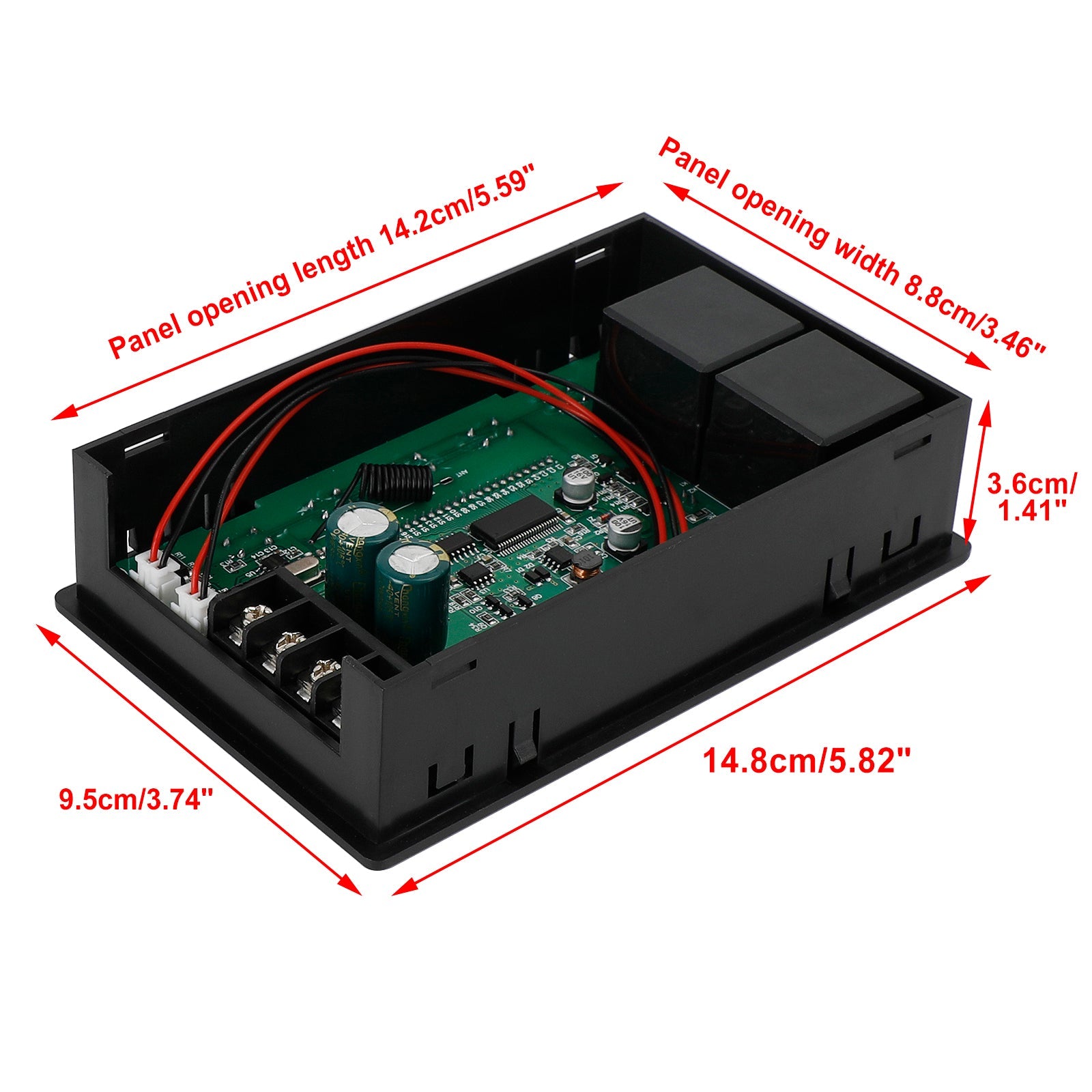 Speed Controller PWM DC Motor Timing Reversible Remote Control LCD Display 60A