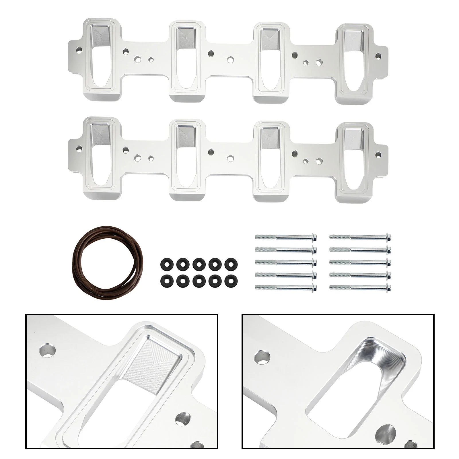 551316 LS1, LS3, LSA, ZL1, CTS-V, LSX Series Cathedral Port Cylinder Head to Rectangle Port Intake Manifold Adapters