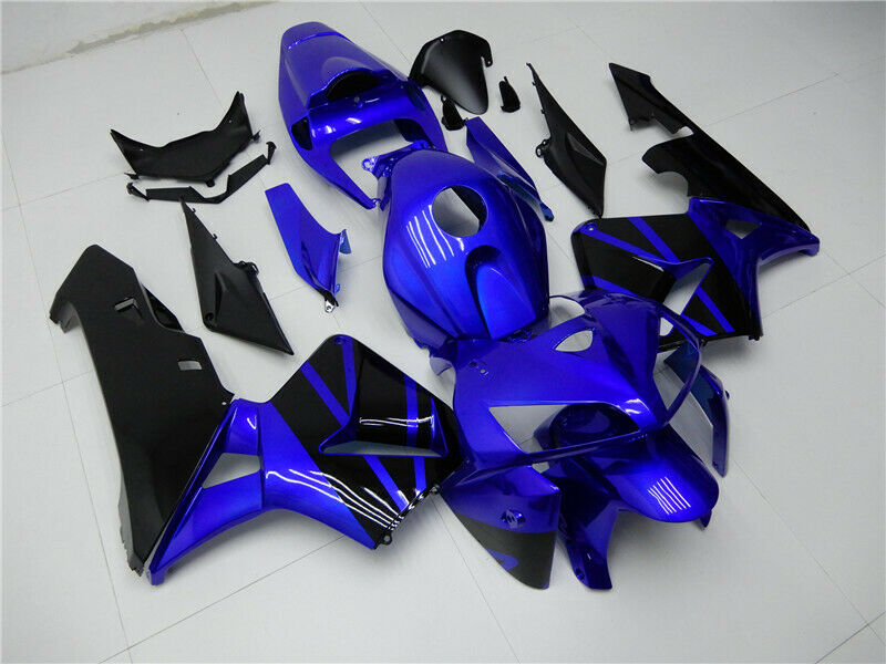 2005-2006 Honda CBR600RR kuip blauw-zwarte set