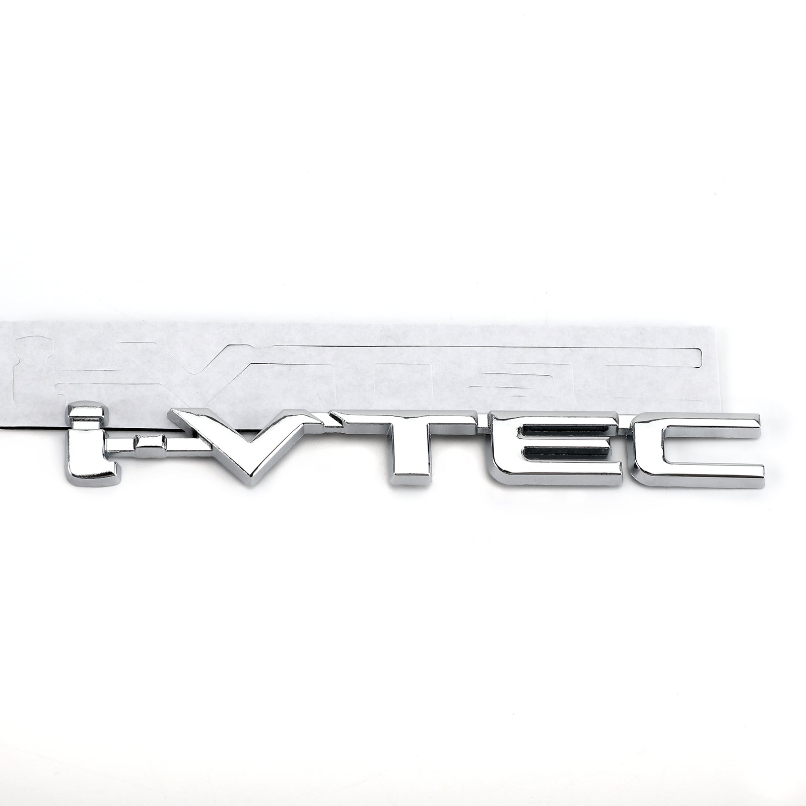 3D Metal i-VTEC Car Trunk Rear Turbo Fender Emblem Badge Decals Stickers Silver