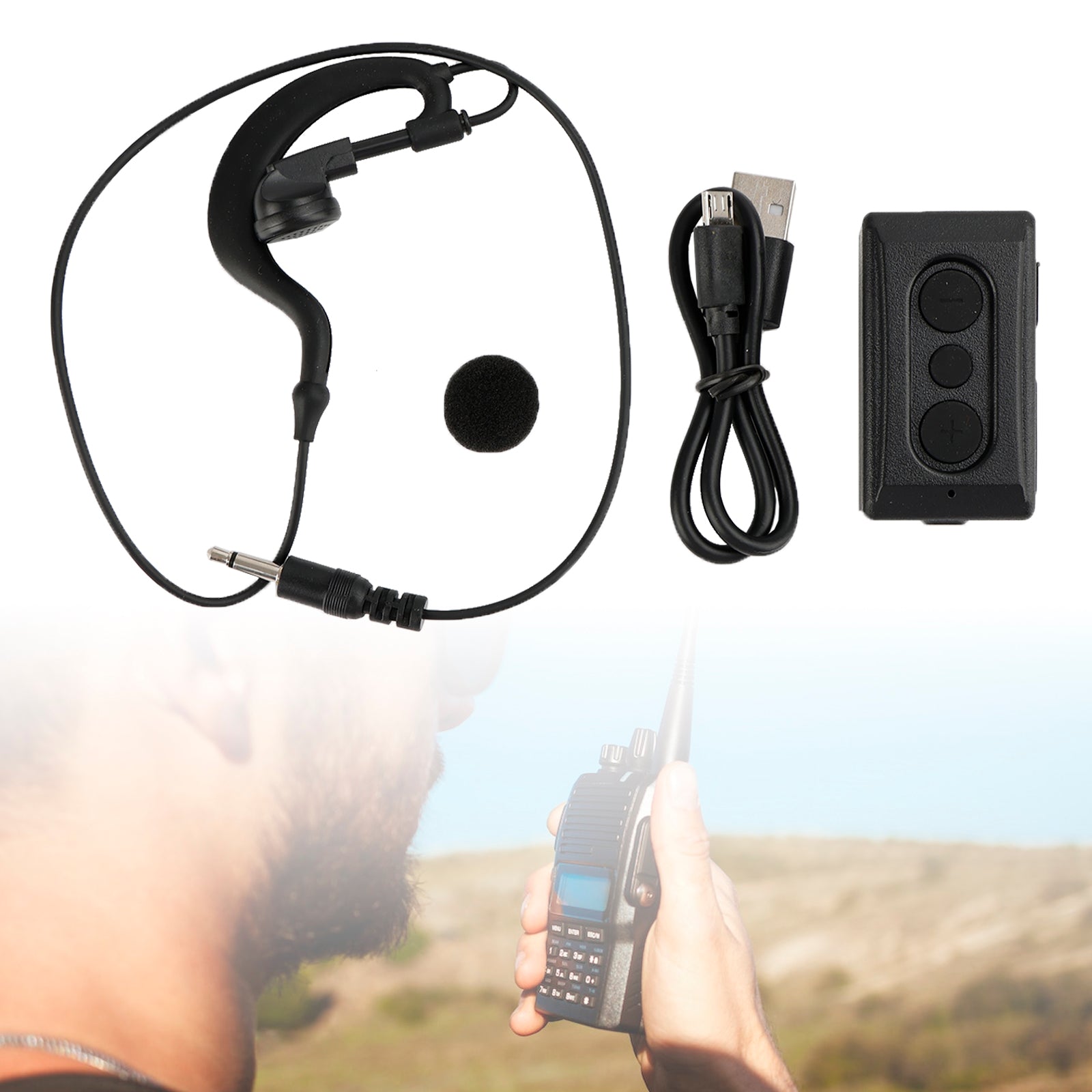 HX-Z118 Draadloze Bluetooth PTT-controllerradio voor Android IOS-telefoon Zello Work