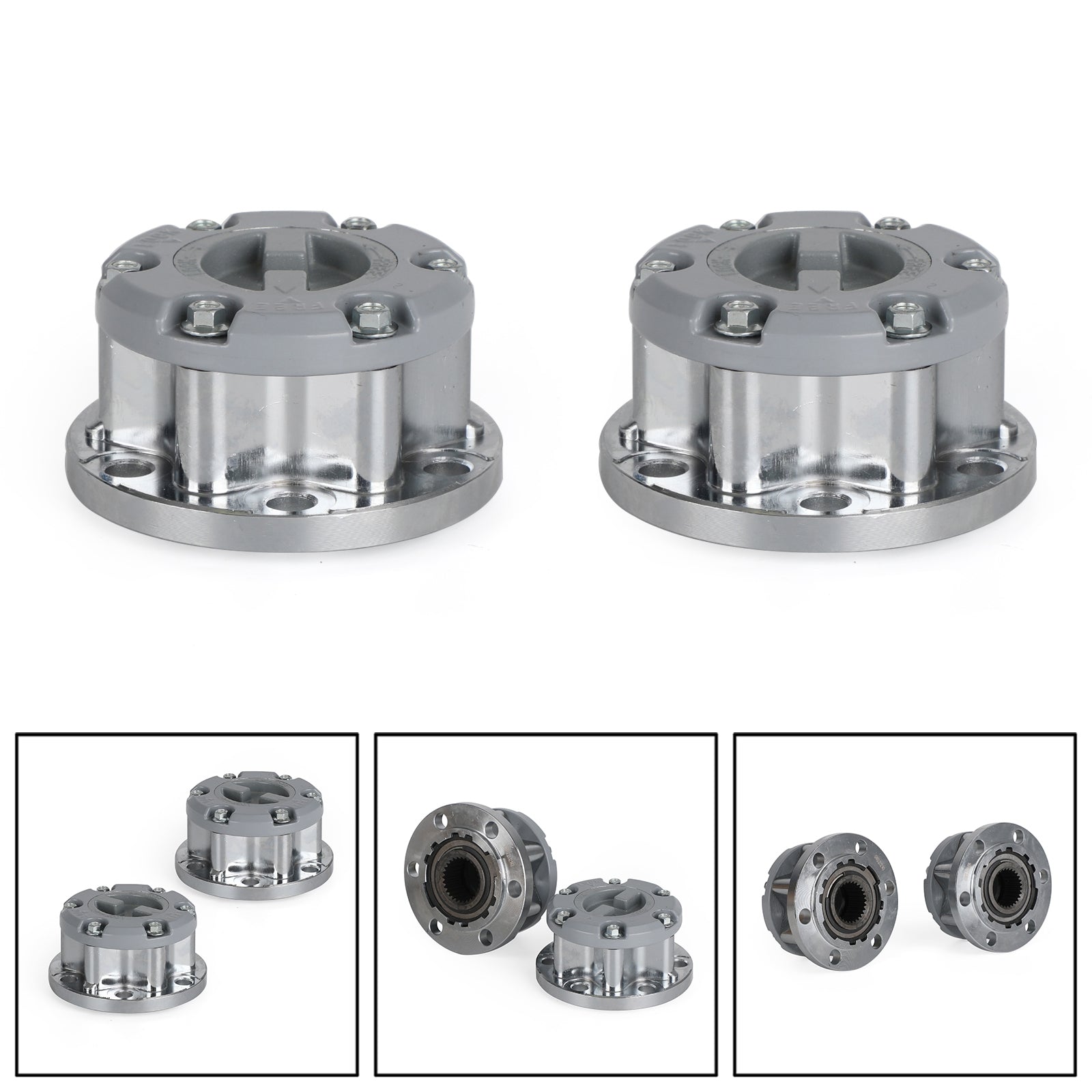 2x Free Lock Wheeling Hubs For Mitsubishi Triton ME MJ MK ML Pajero Delica L200 Generic