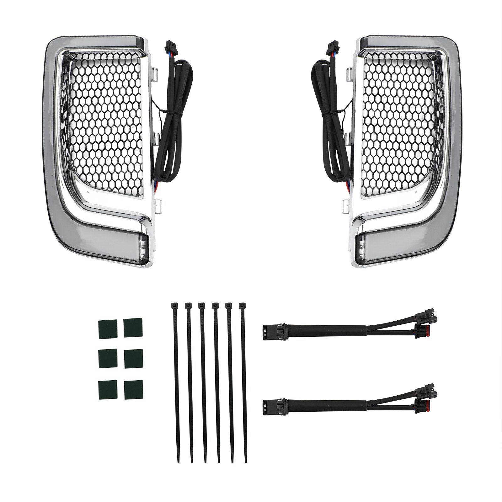 Traceur LED carénage inférieur grilles inférieures lumières pour Electra FLH/T Road Glide noir