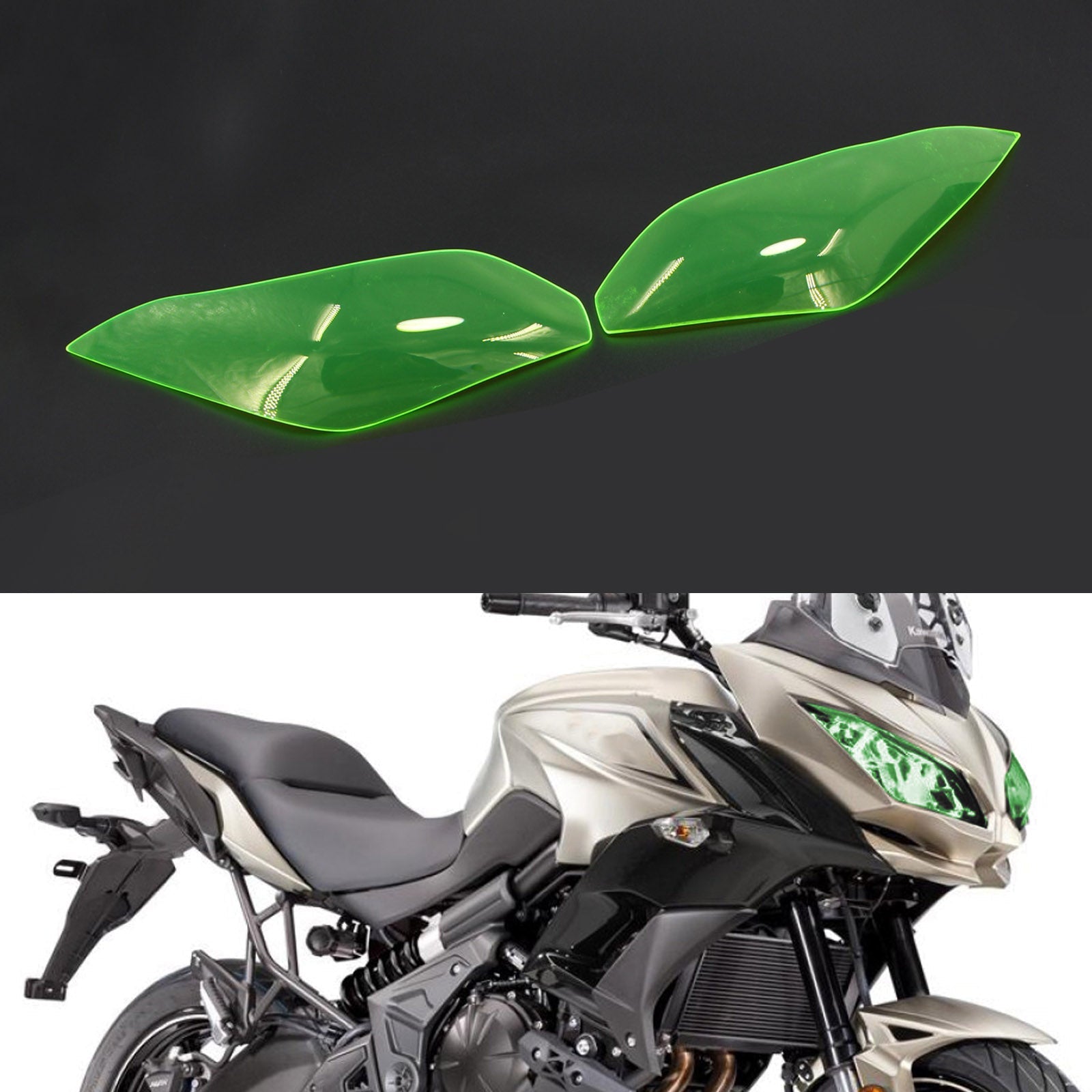 Koplamp Lens Guard Protector Fit Voor Kawasaki Ninja 300 Versys 650 15-17 Rook Generiek