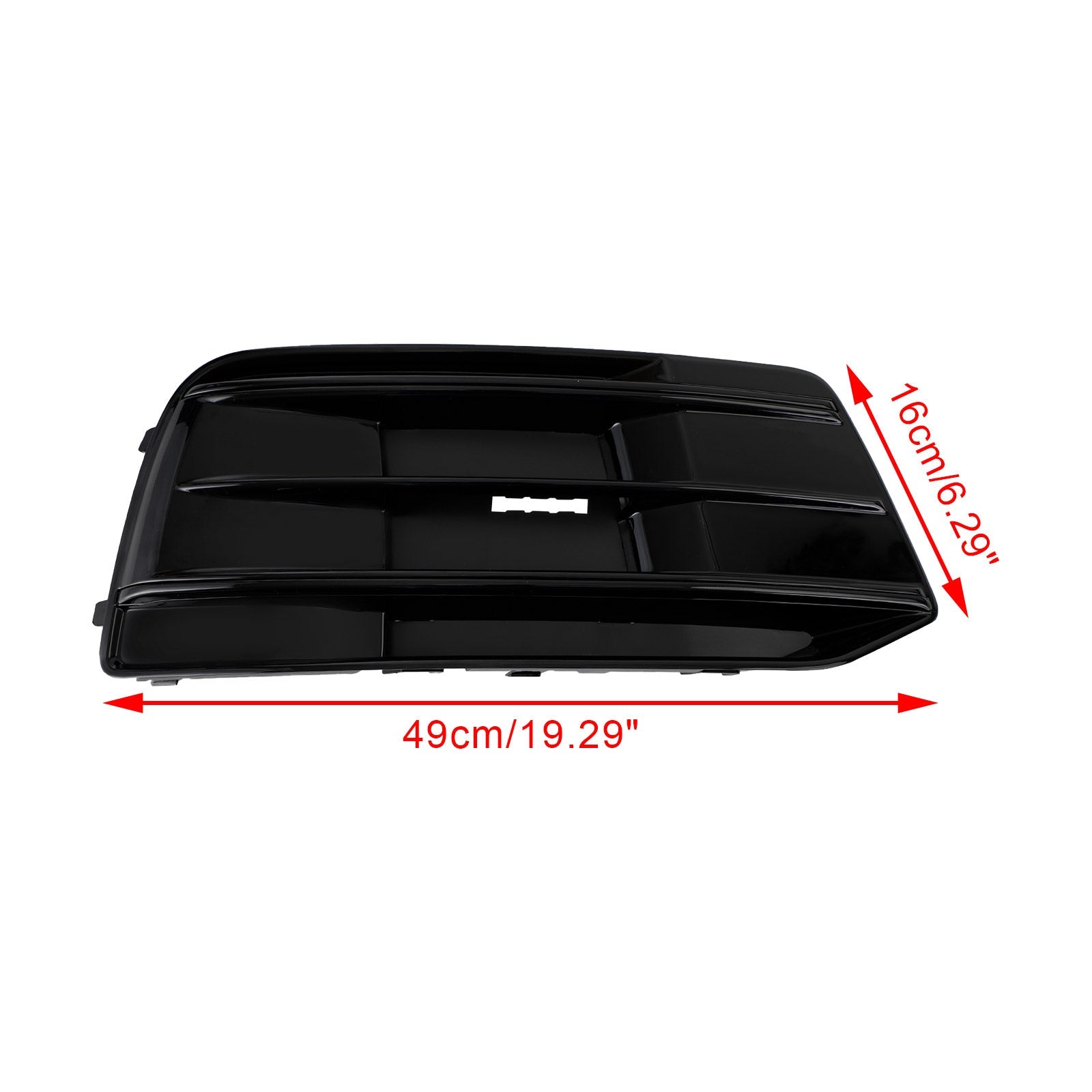 2 pièces Audi Q5 2018-2022 couverture de pare-chocs avant calandre lunette insert noir brillant