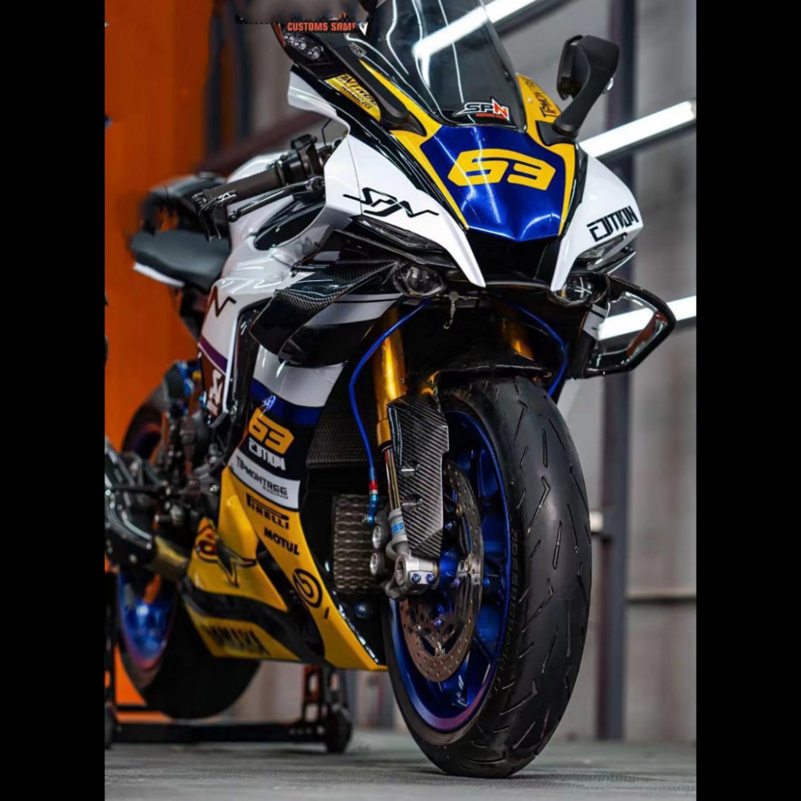 2017-2022 Yamaha YZF-R6 Kit de carenado Carrocería Plástico ABS