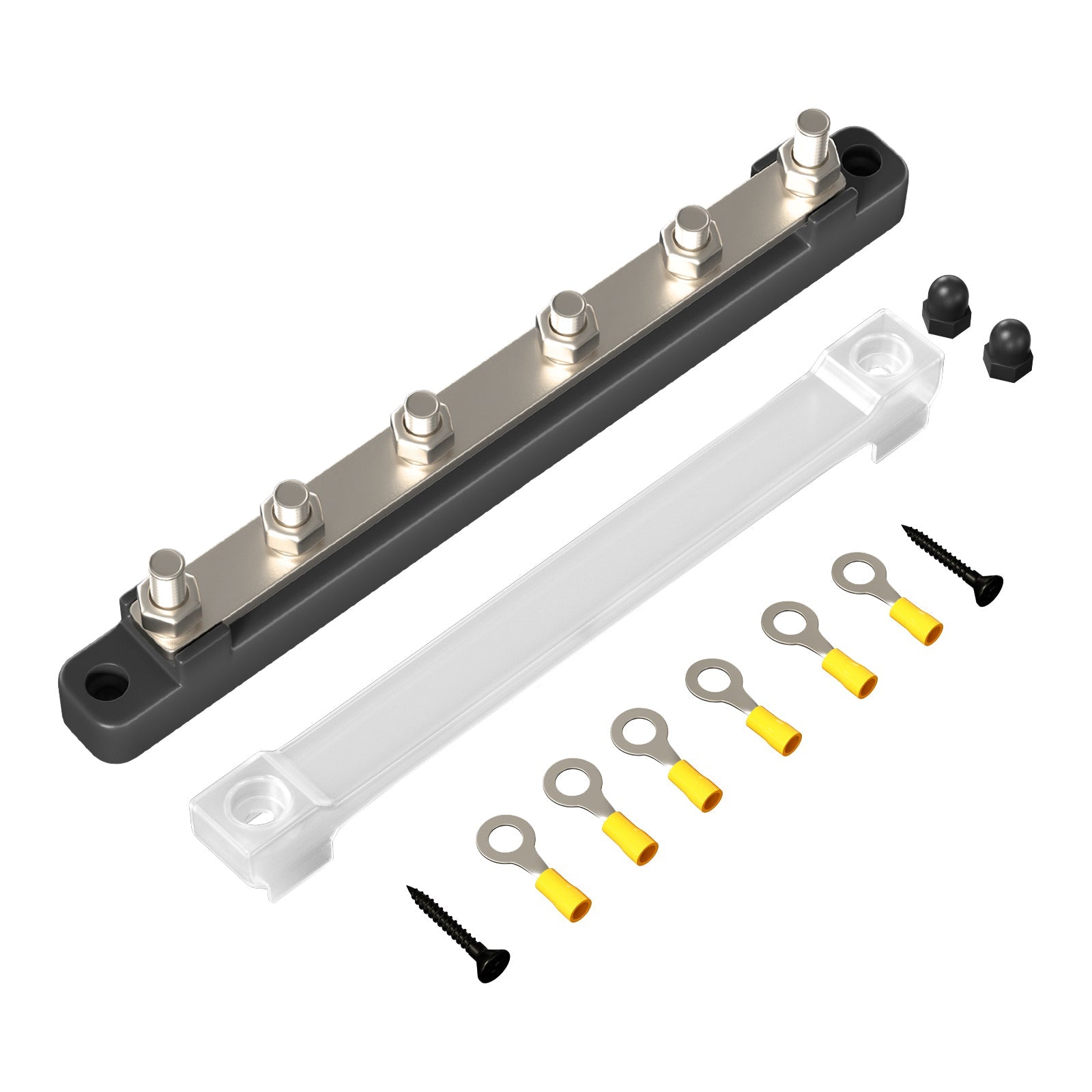 2/4/6/12 Way Dual-row Car Bus Bar Block Distribution Terminal For Auto Marine