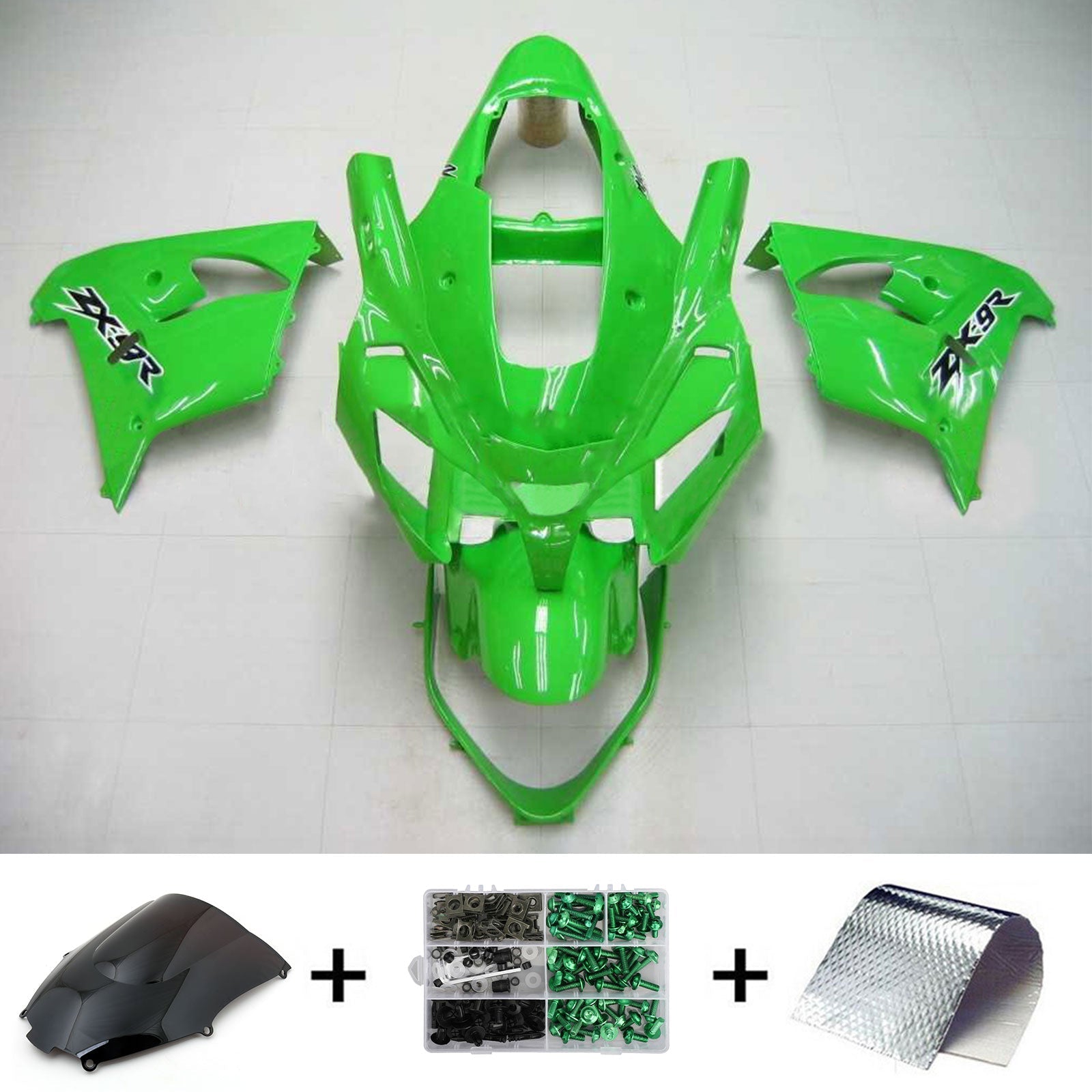 2002-2003 Kawasaki ZX9R Injection Fairing Kit Kawasaki Plast ABS