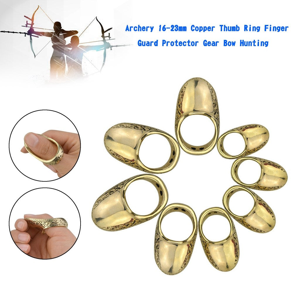 Bueskyting 19mm Kobber Tommel Ring Finger Guard Protector Gear Buejakt