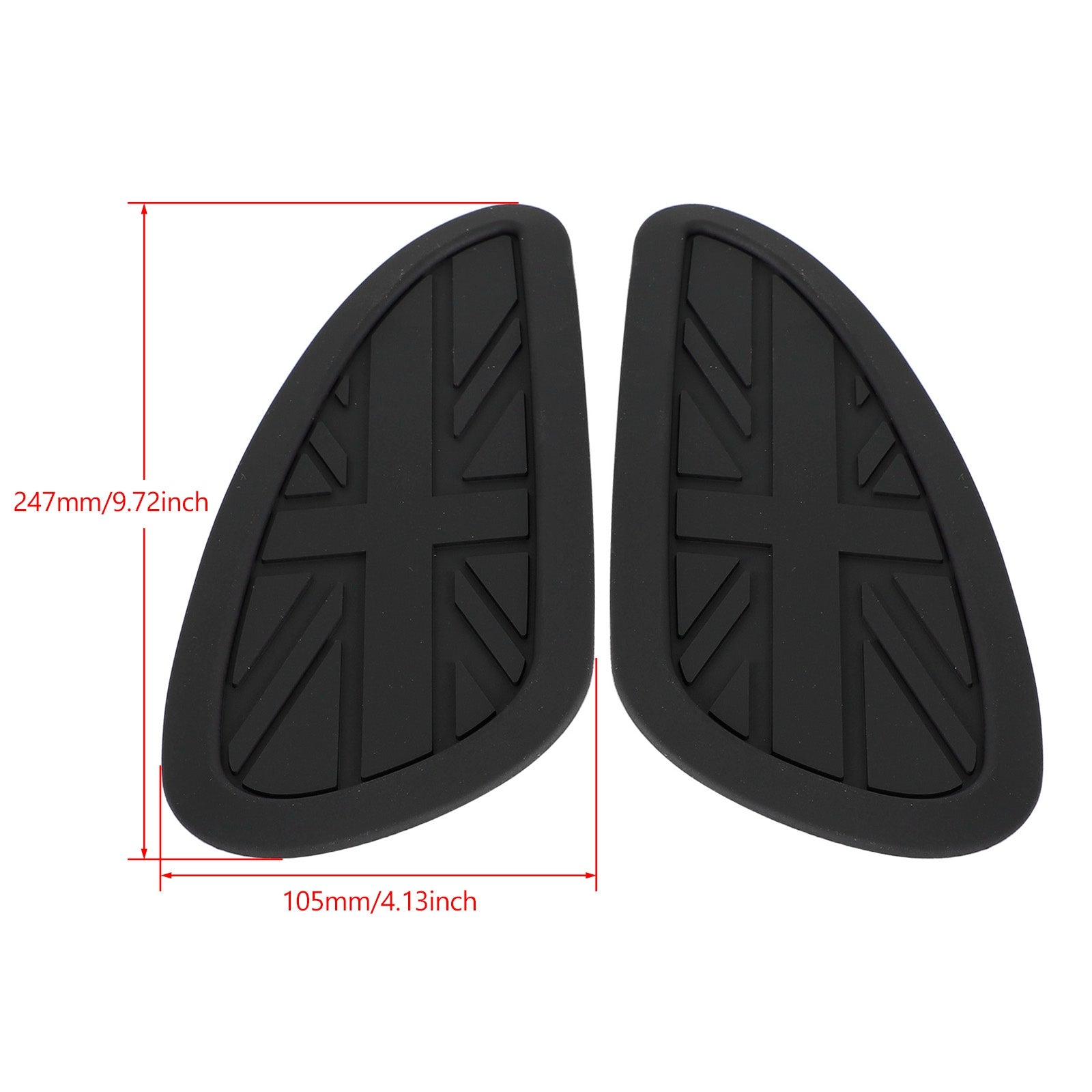 BONNEVILLE T100 T120 STREET TWIN SCRAMBLER GASTANK KNIE PAD RUBBER GRIP