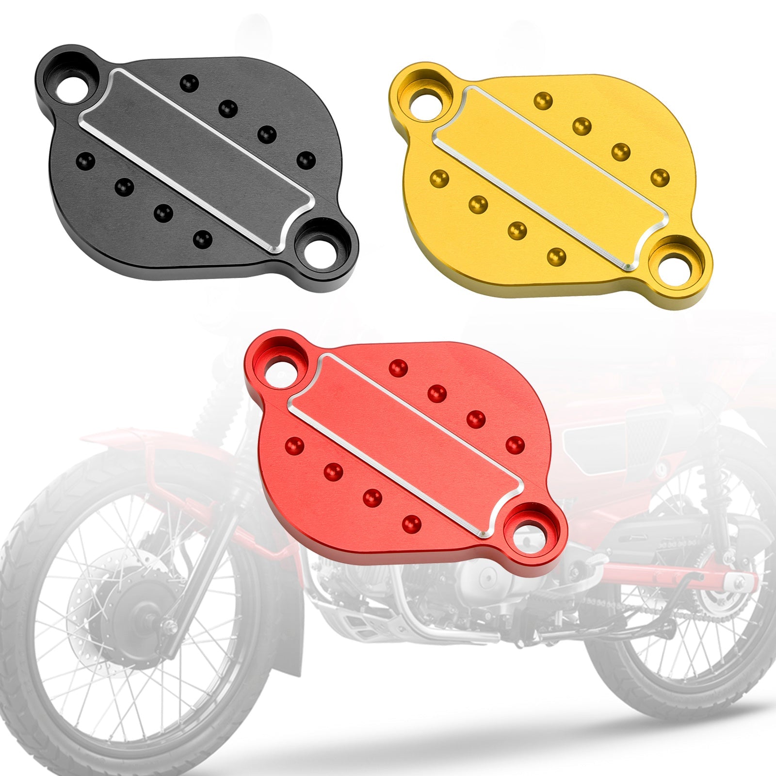 Couvercle de soupape de poussoir de capuchon de cylindre de moteur pour Honda Ct125 Cub Hunter Monkey rouge