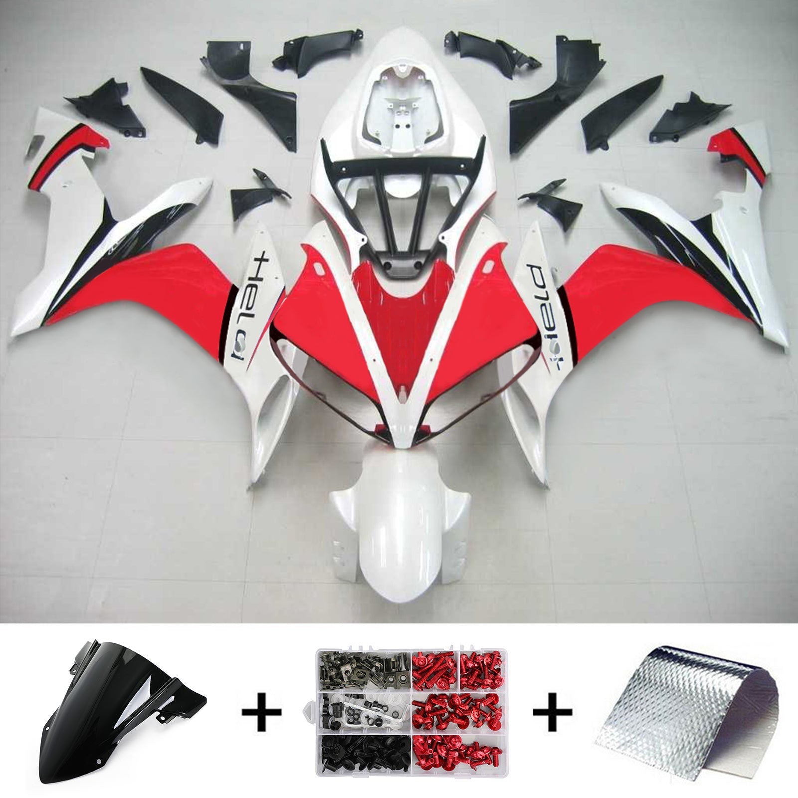 2004-2006 Yamaha YZF 1000 R1 Kit de carénage d'injection carrosserie plastique ABS #126