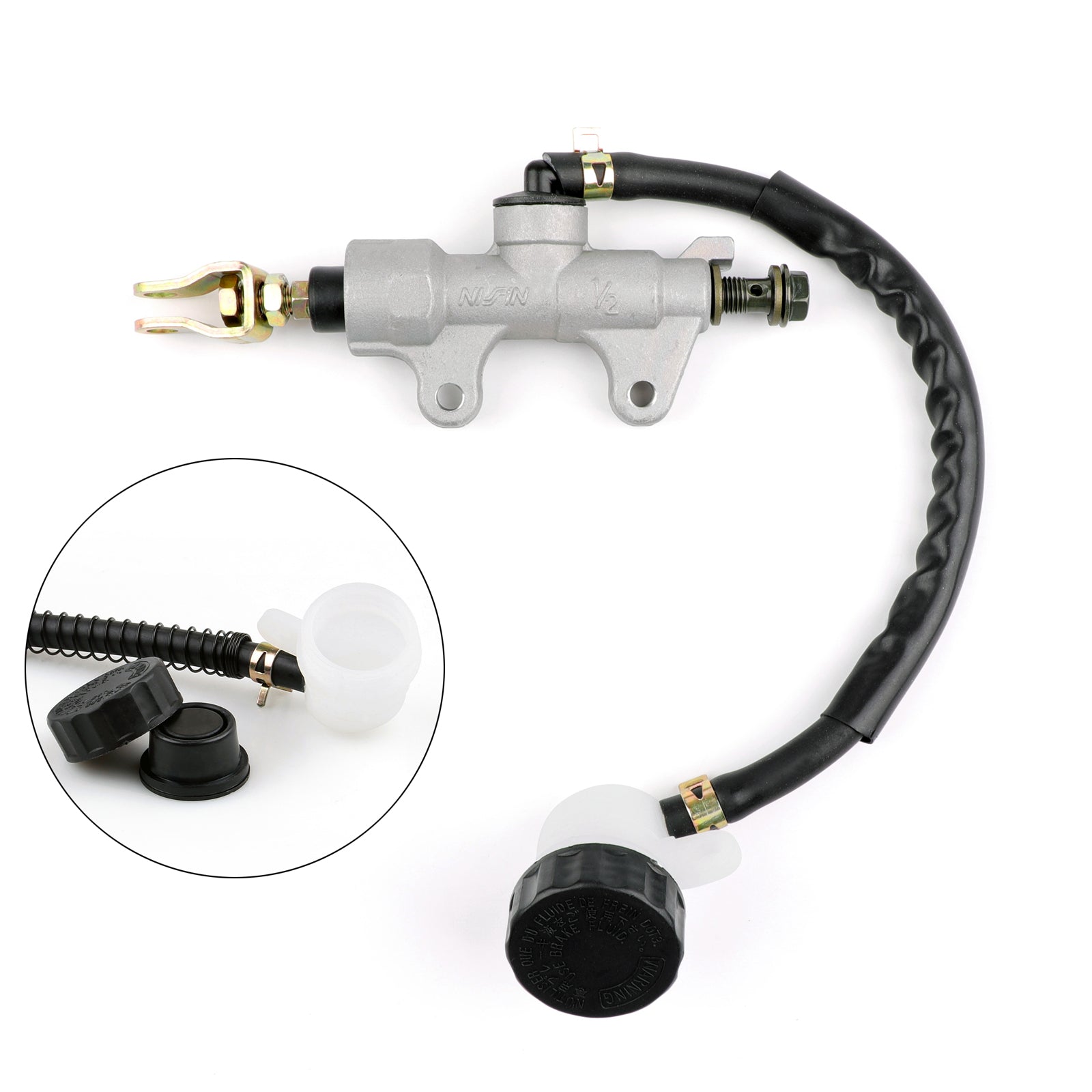 Rear Brake Master Cylinder & Fluid Reservoir For Yamaha WR250F WR426F WR400F Generic