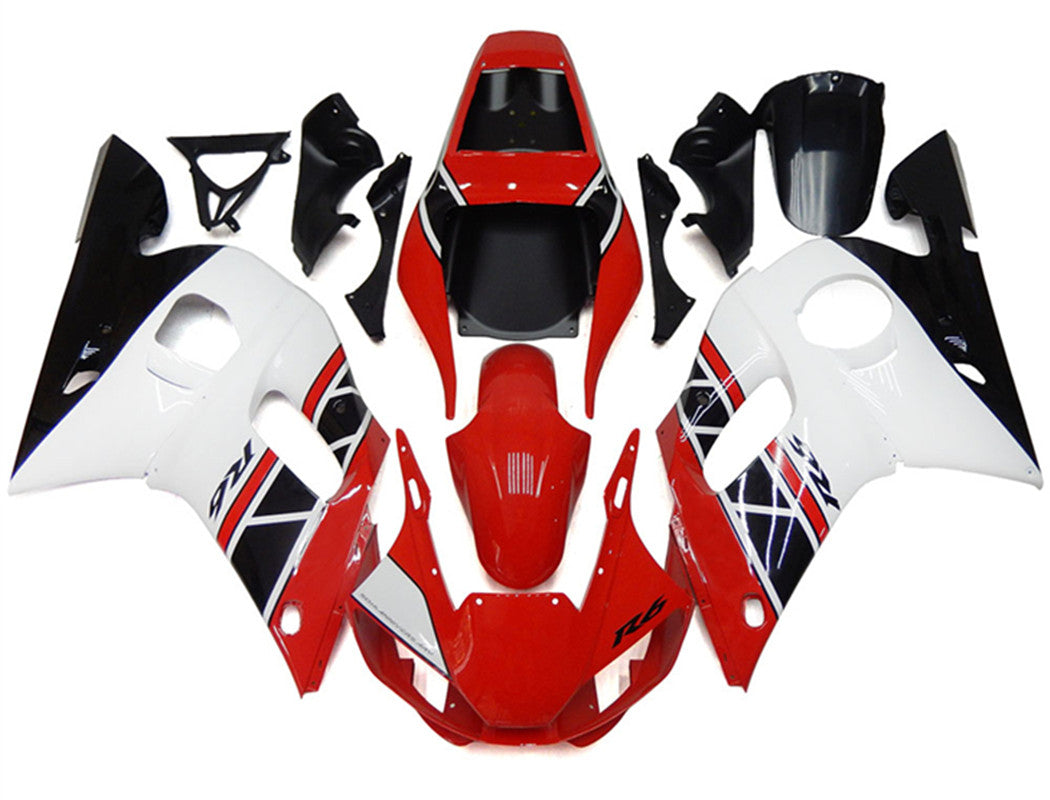 1998-2002 Yamaha YZF 600 R6 Injection Fairing Kit Bodywork Plastic ABS #22