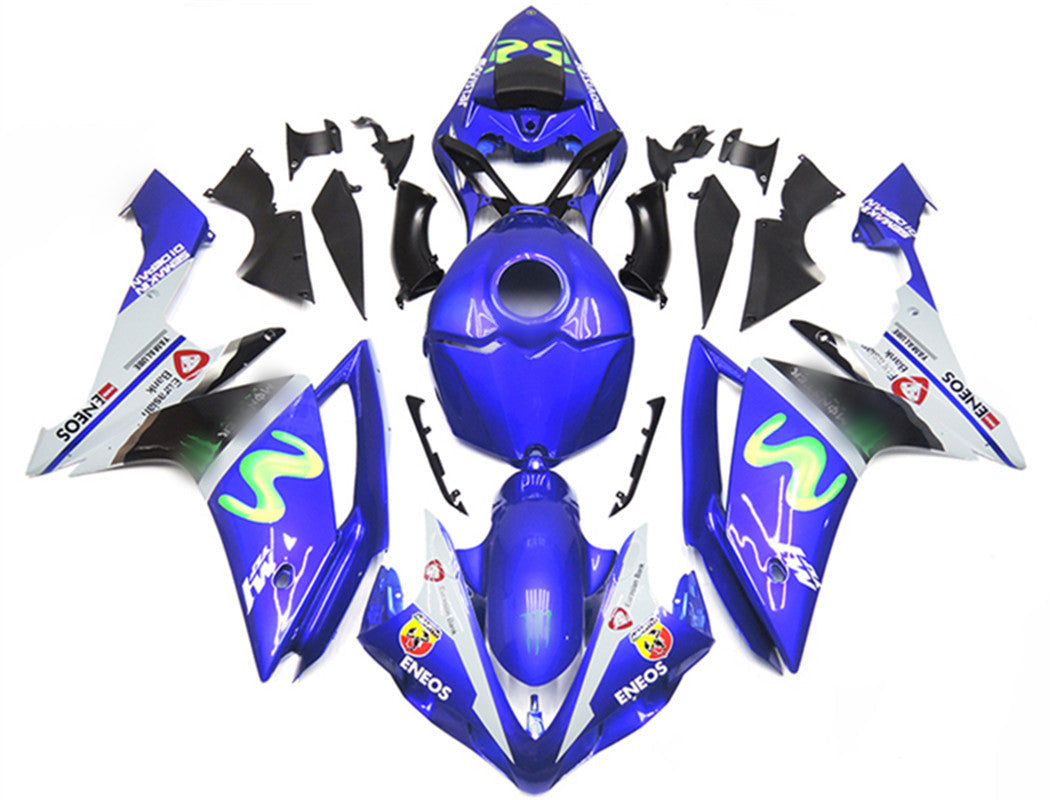 2007-2008 Yamaha YZF 1000 R1 Kit de carénage d'injection carrosserie plastique ABS #127