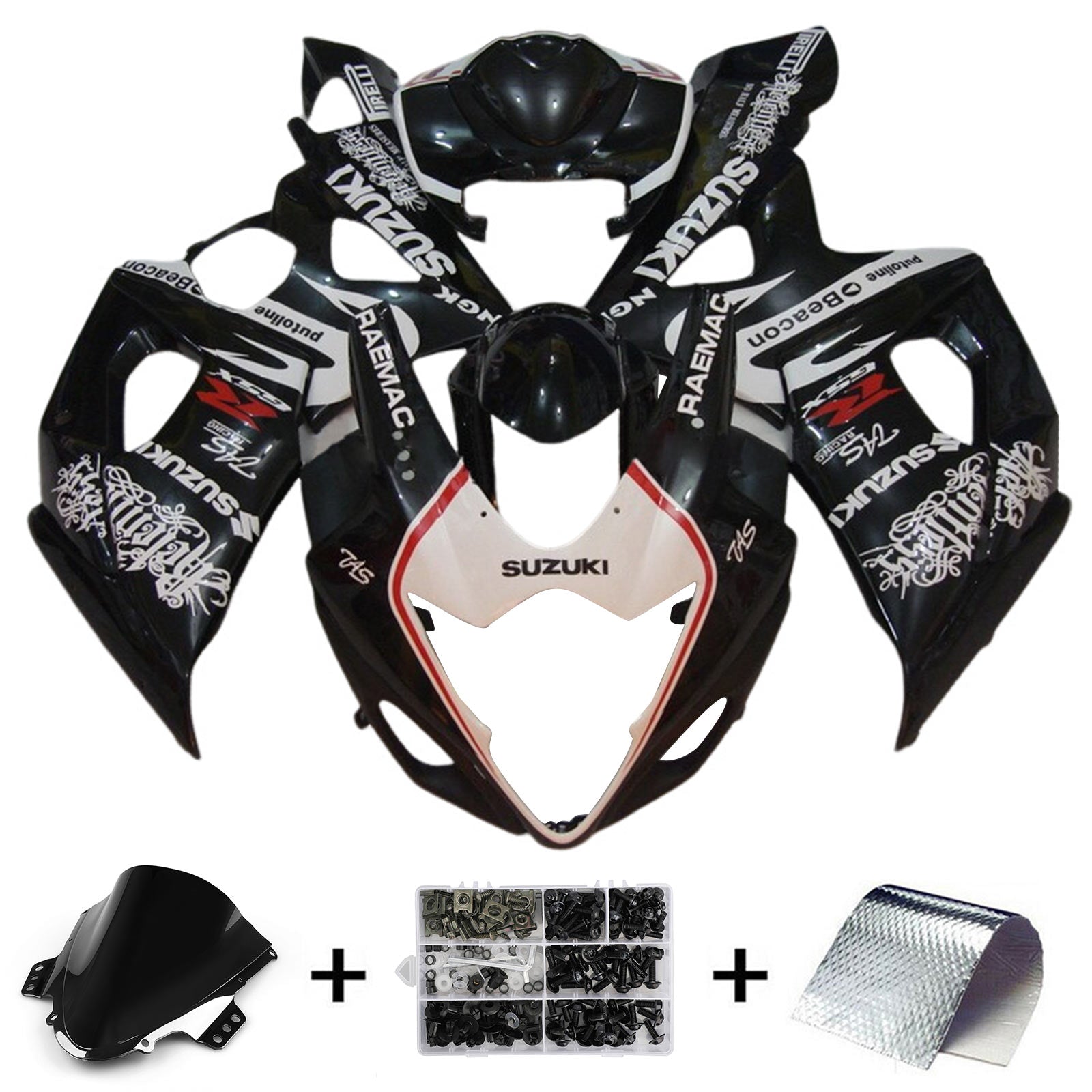 2005-2006 Suzuki GSXR1000 K5 Fairing Kit Bodywork Plastic ABS