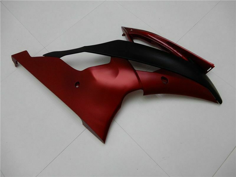 Kuip Injectie Plastic Body Kit Geschikt Voor YAMAHA YZF-R6 2008-2016 Mat Rood Zwart Generiek