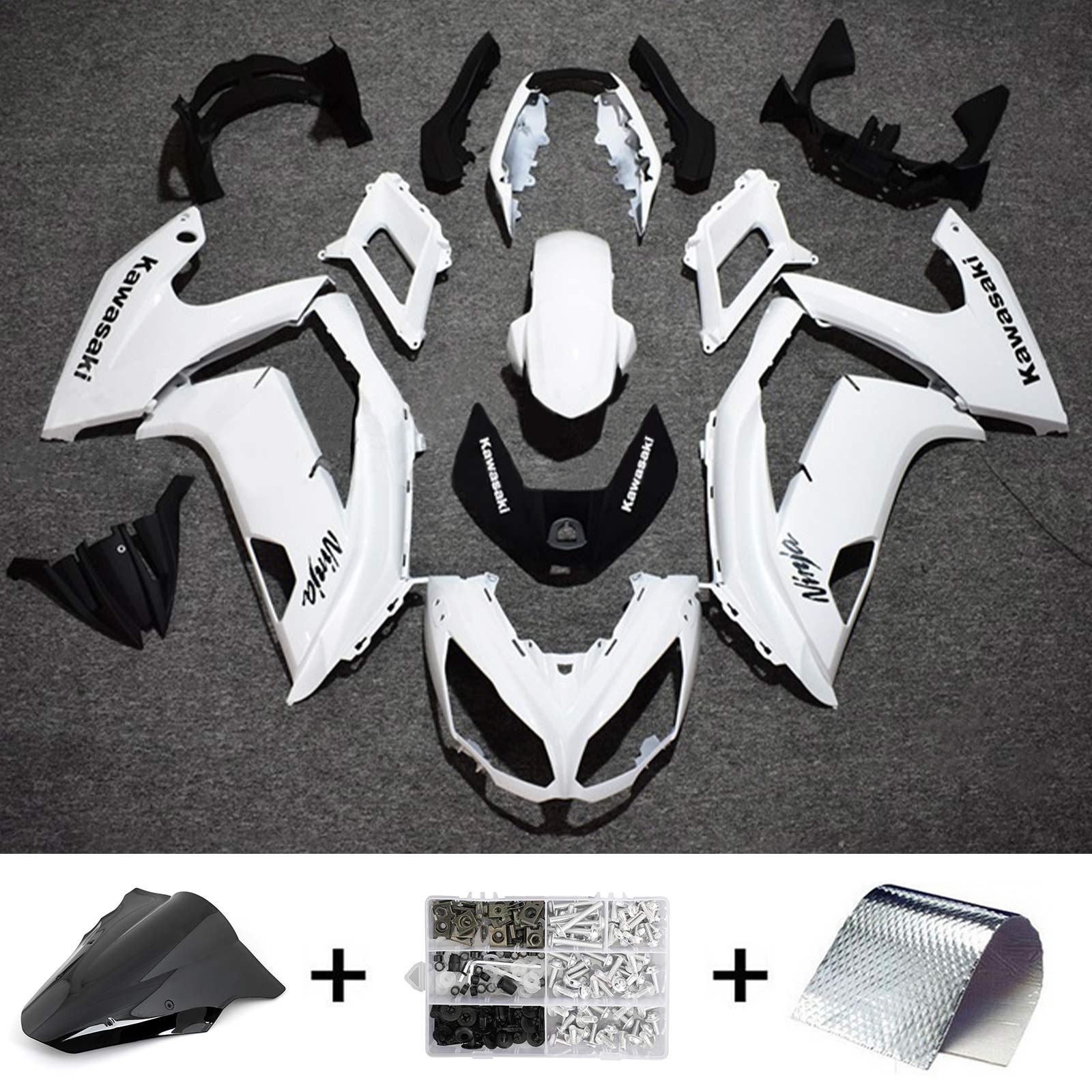 2012-2016 Kawasaki ER6F Ninja650 Amotopart Kit de carénage d'injection carrosserie plastique ABS #125