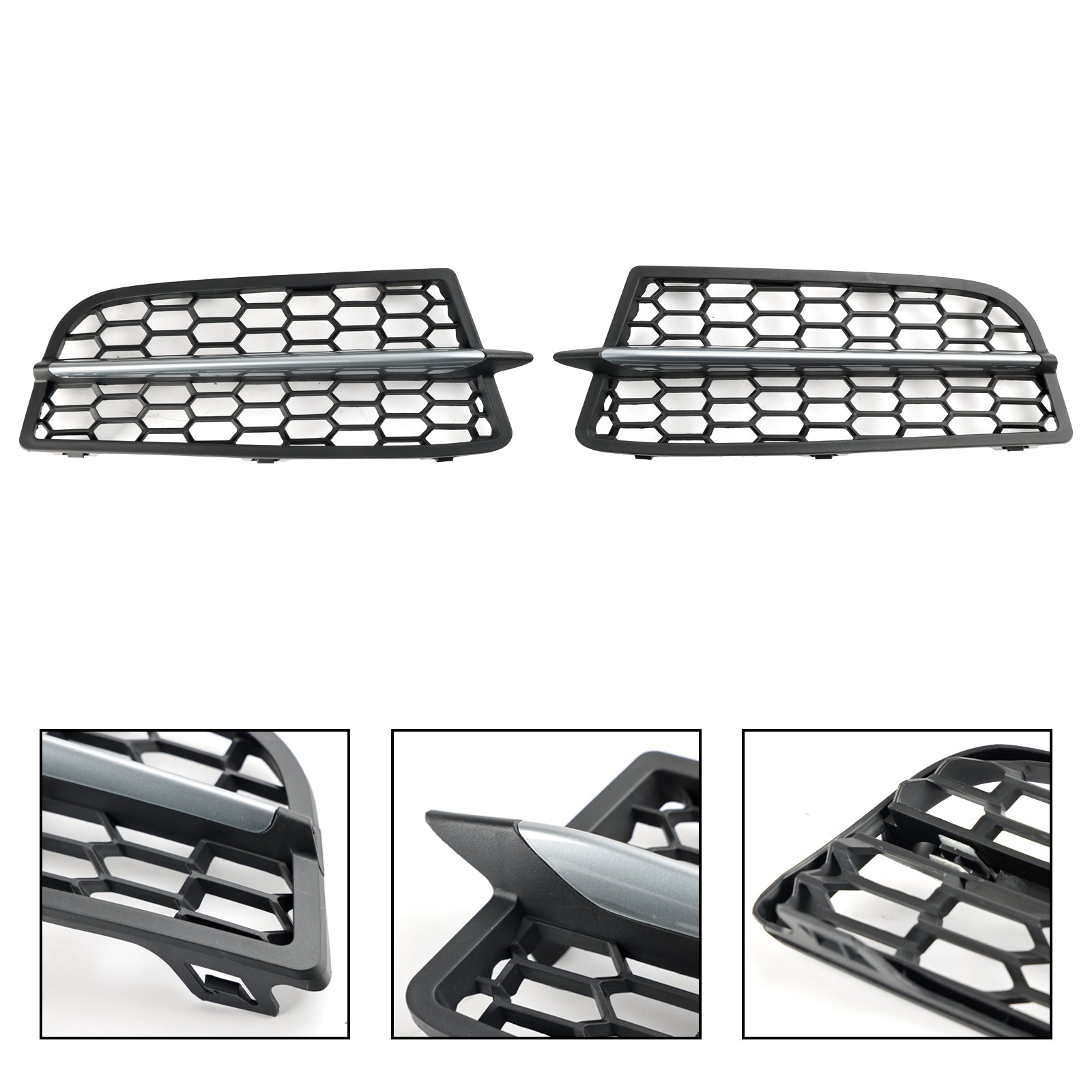 2PCS Front Bumper Fog Light Cover Bezel Grill Grille Fit BMW F20 F21 2011-2015 M