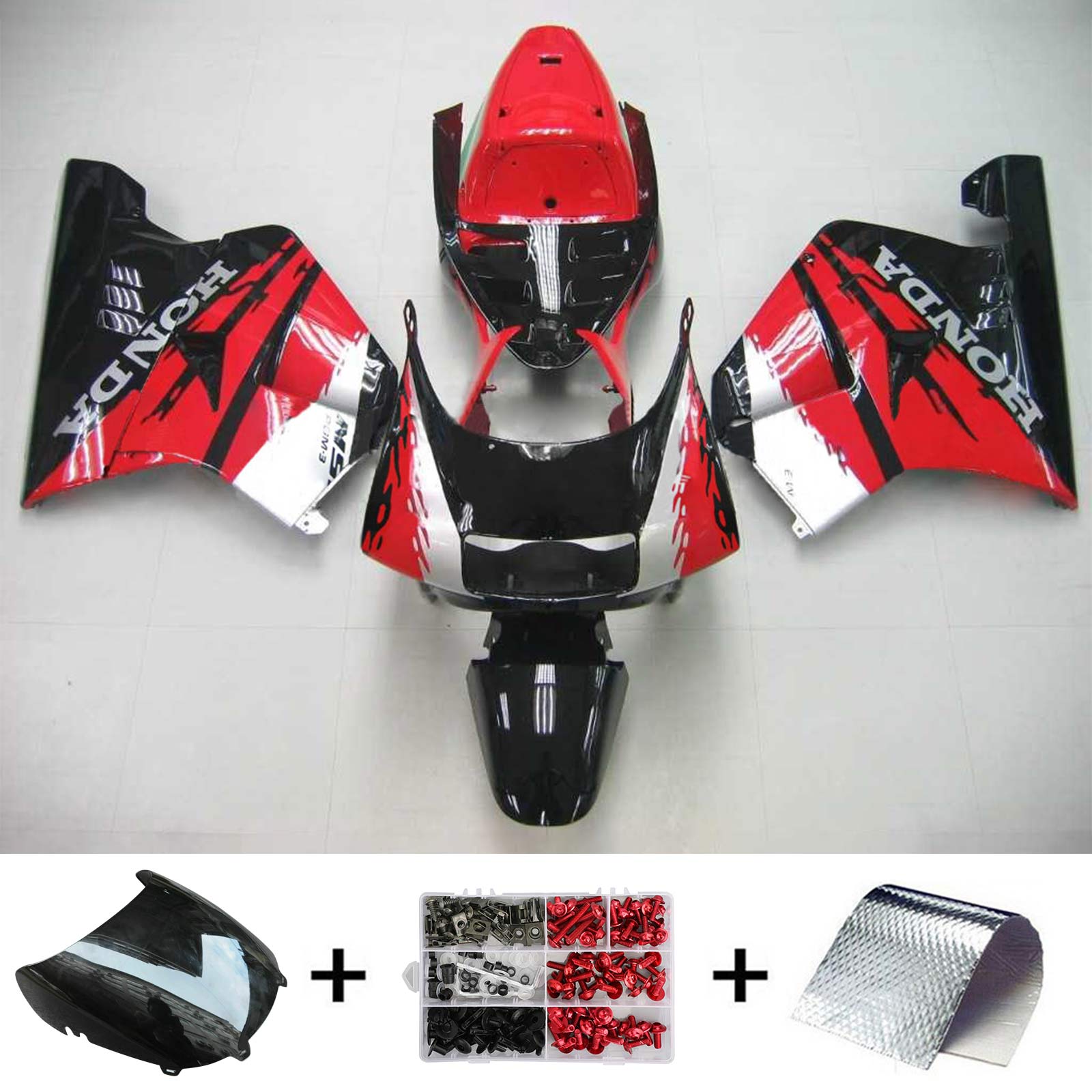 1990-1993 Honda NSR250 PGM-3 Amotopart Injection Fairing Kit Bodywork Plastic ABS #103