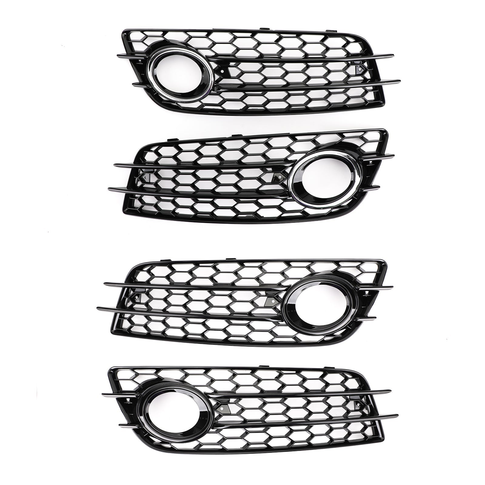 Audi A4 S-LINE 2008-2012 Audi Honeycomb Style Fog Light Grill Replacement Grille Bumper