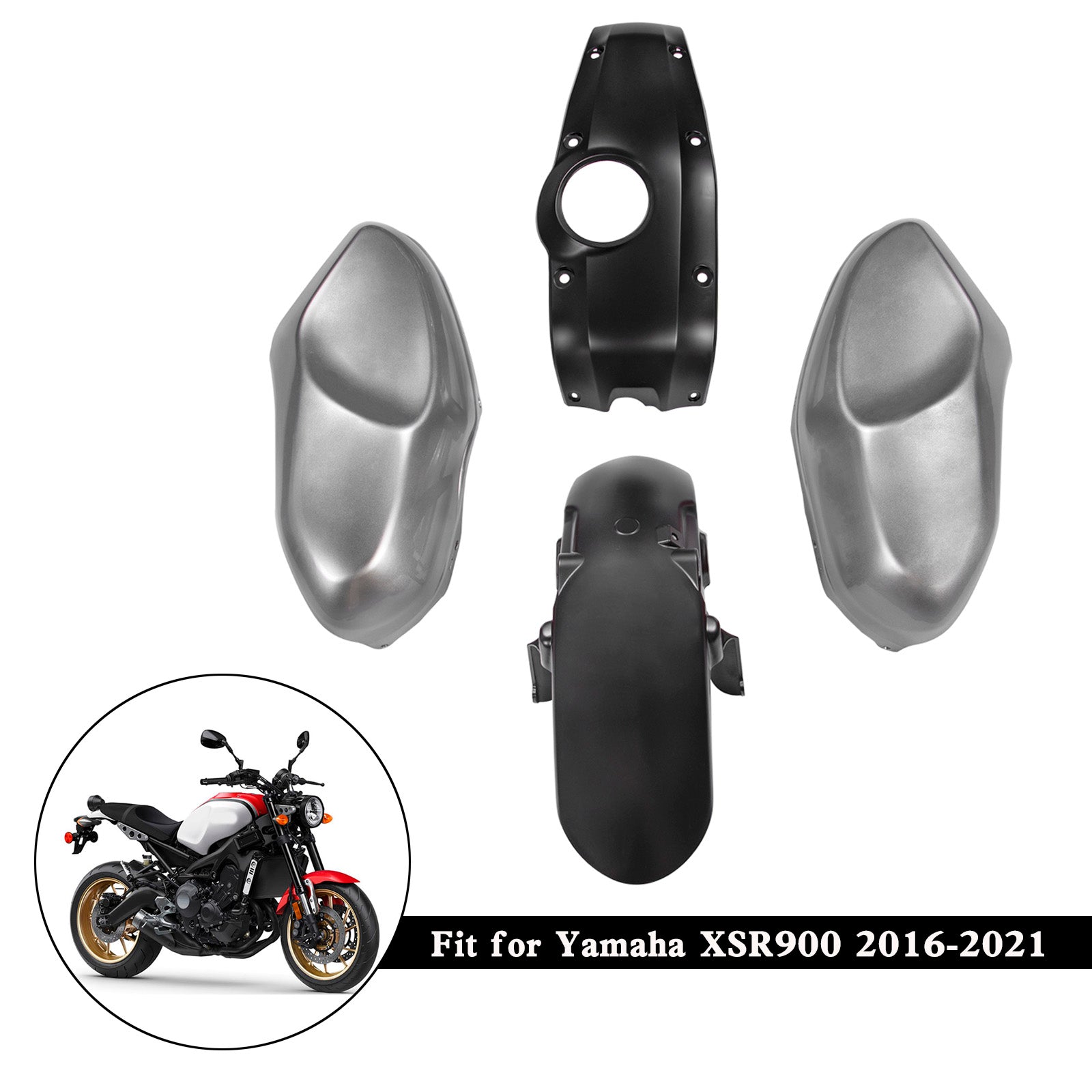 Kit de carénage de carrosserie en plastique ABS d'injection Yamaha XSR900 2016-2021 001#