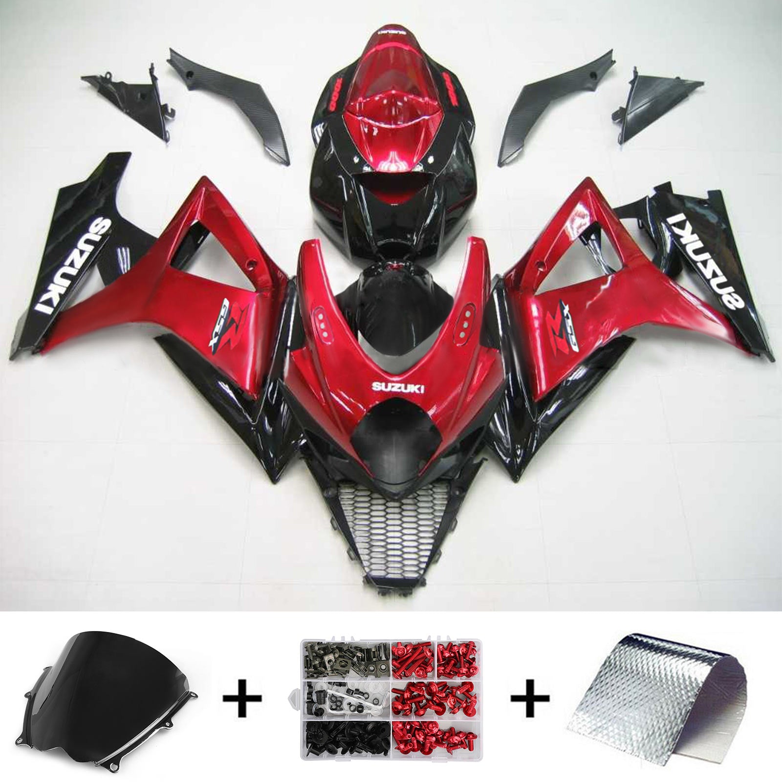 2007-2008 Suzuki GSXR1000 K7 Amotopart Injection Fairing Kit Bodywork Plastic ABS #120