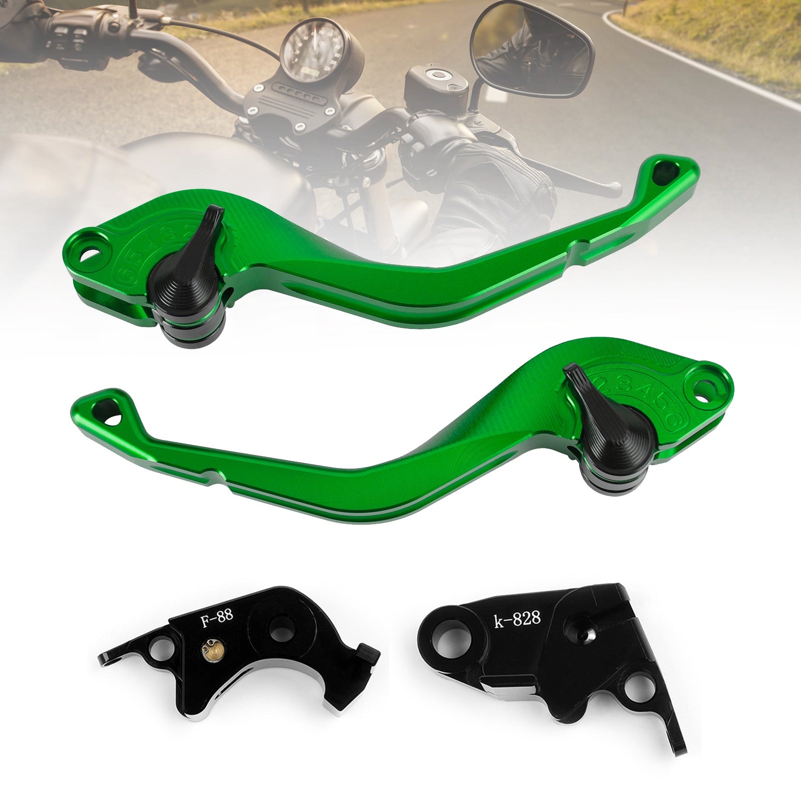 Kawasaki Z750R Z1000 ZX10R ZX6R/636 CNC Short Clutch Brake Lever