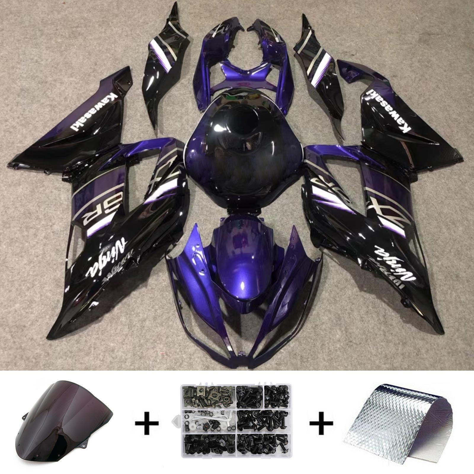 2013-2018 Kawasaki ZX6R 636 Fairing Kit Bodywork Plastic ABS