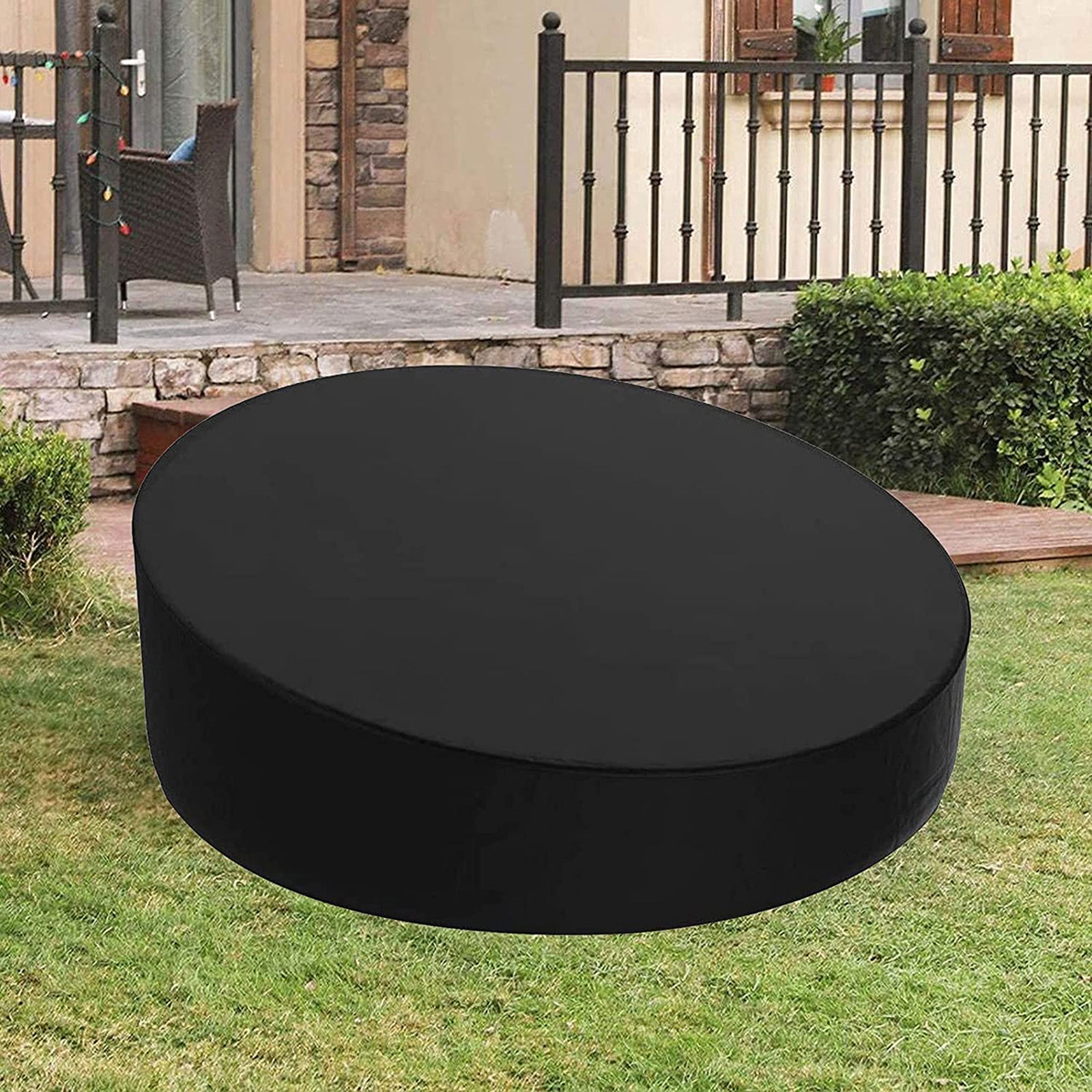 Housse de protection pour meubles d'extérieur, imperméable et lourde, pour lit de jour, jardin, Patio, ronde