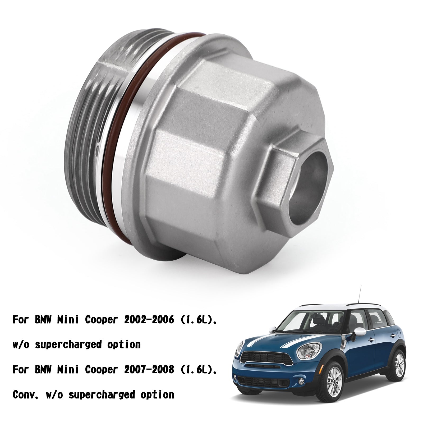 Oil Filter Housing Cover Cap 79J106 Fit Mini Cooper 1.6L 2002-2008 04693352AA