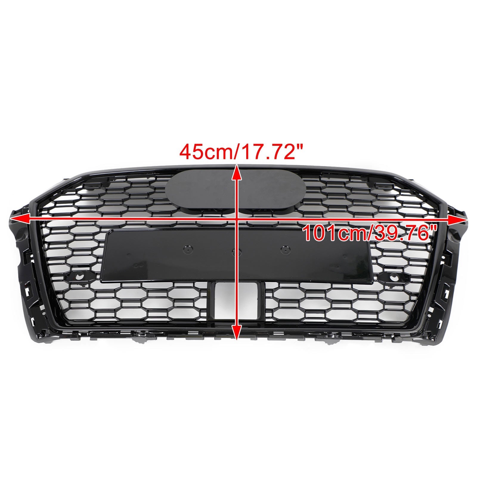 Direct Replacement ABS Plastic Front Grille for 2017-2019 Audi A3 S3 with ACC