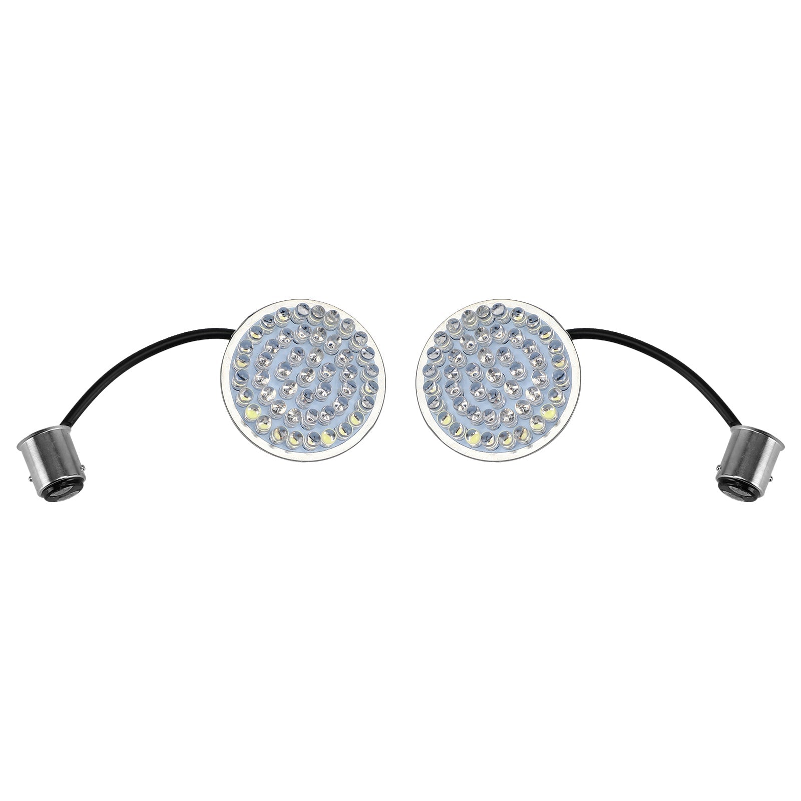 2Pcs 1157 LED Turn Signals Blinker Light For Dyna Softail Street Glide Road King