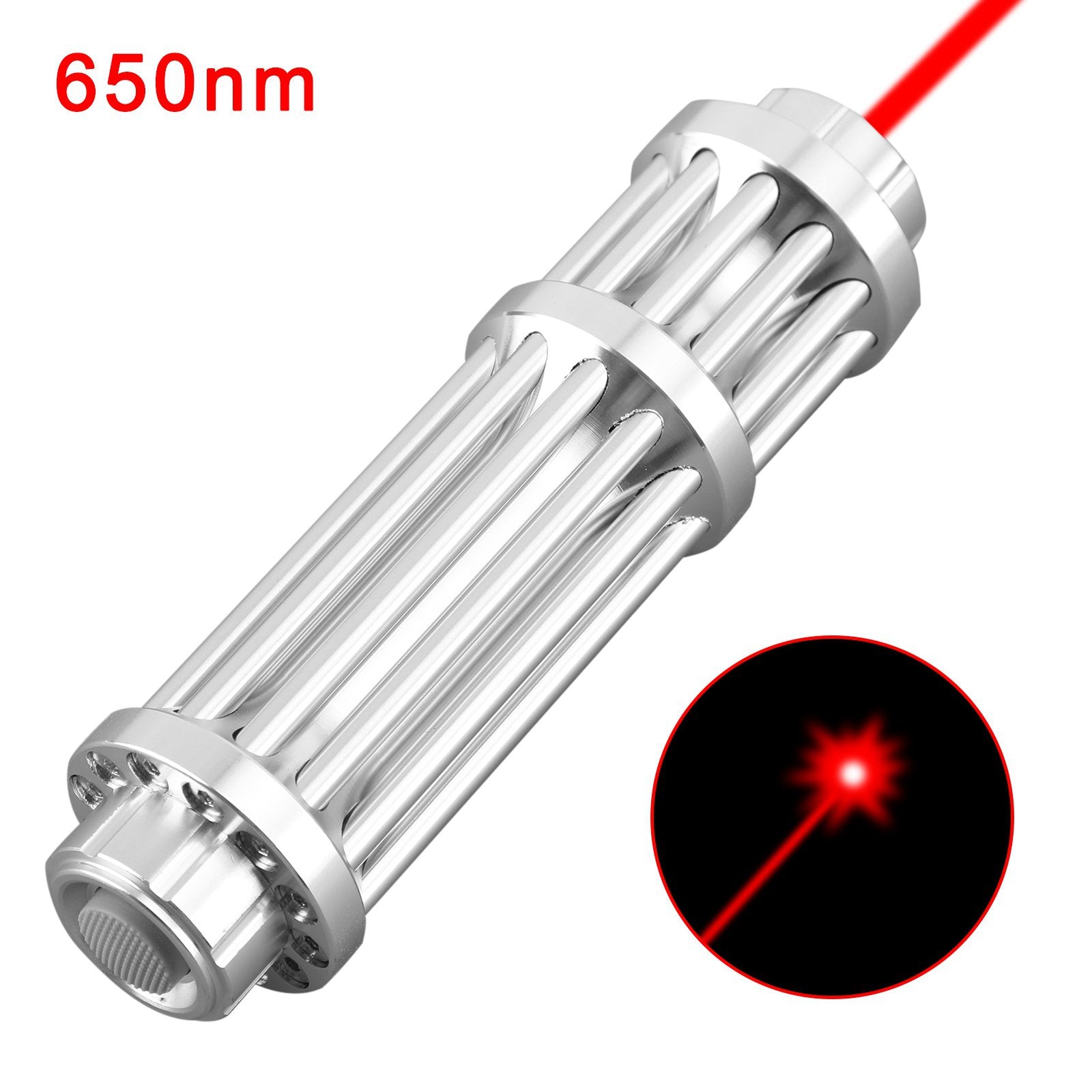 Stylo pointeur laser rouge militaire, faisceau lumineux visible haute puissance 650nm