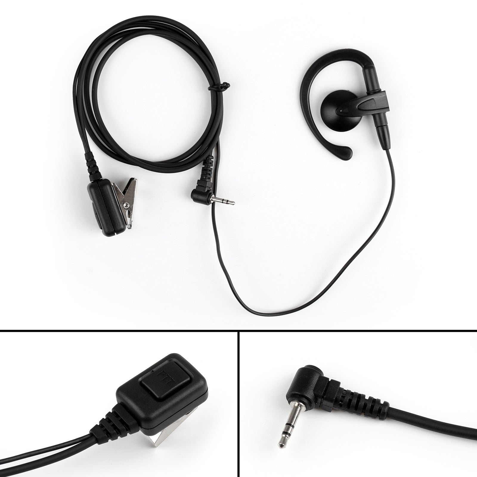 Écouteurs avec crochet d'oreille de 2.5mm, 1 pièce, micro PTT pour Motorola T6200 T6220 T5422 Radio